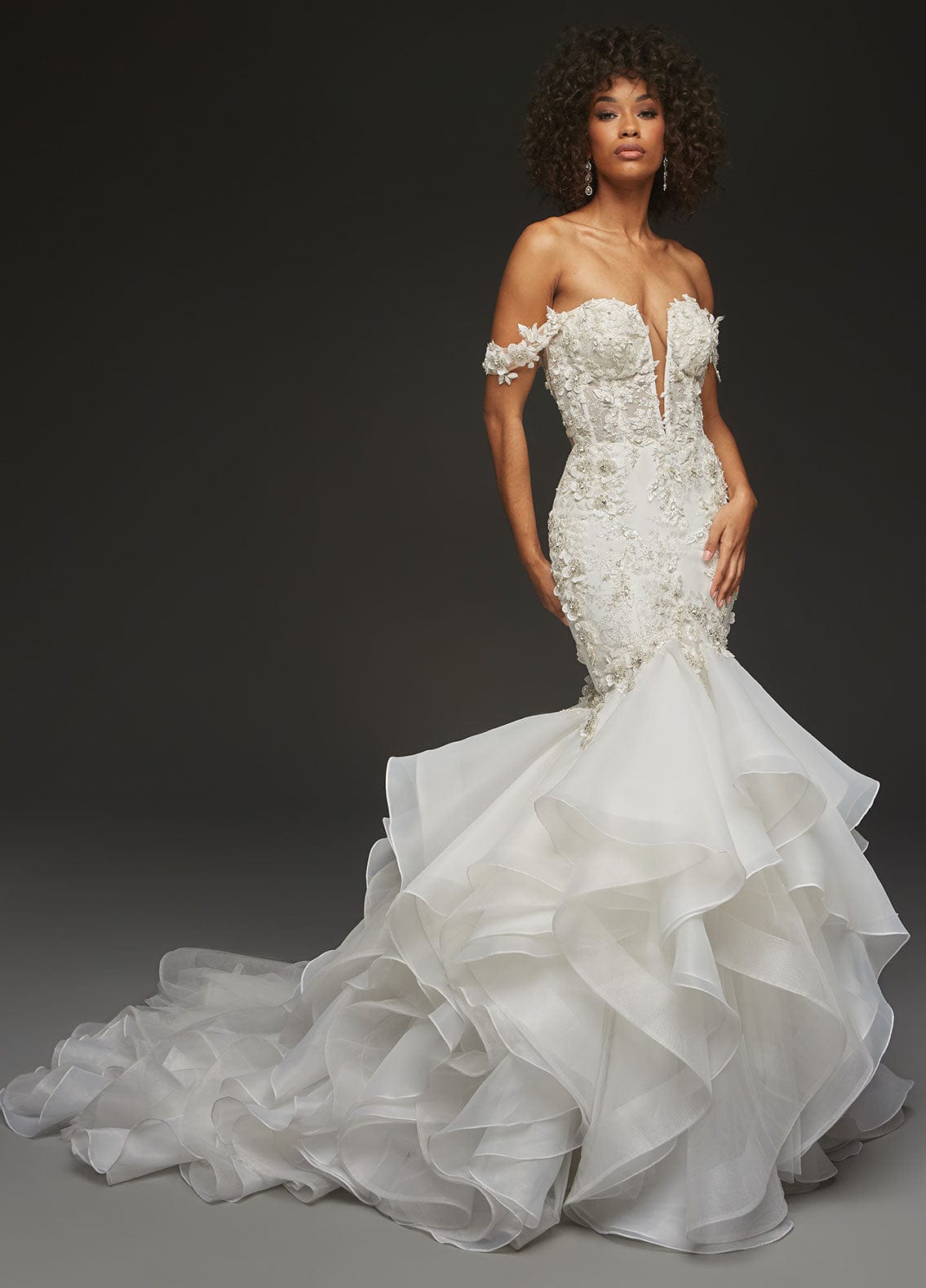 Ashley & Justin Wedding Dress 0 / Ivory/Ivory Ashley & Justin: Amayd - 11122