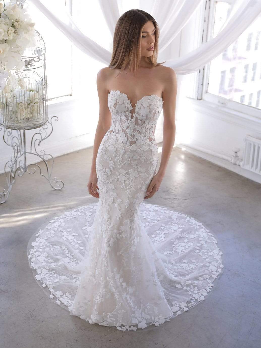 Blue by Enzoani Wedding Dress 16 / Ivory/Ivory/Nude Blue by Enzoani: Orrie (Clearance)