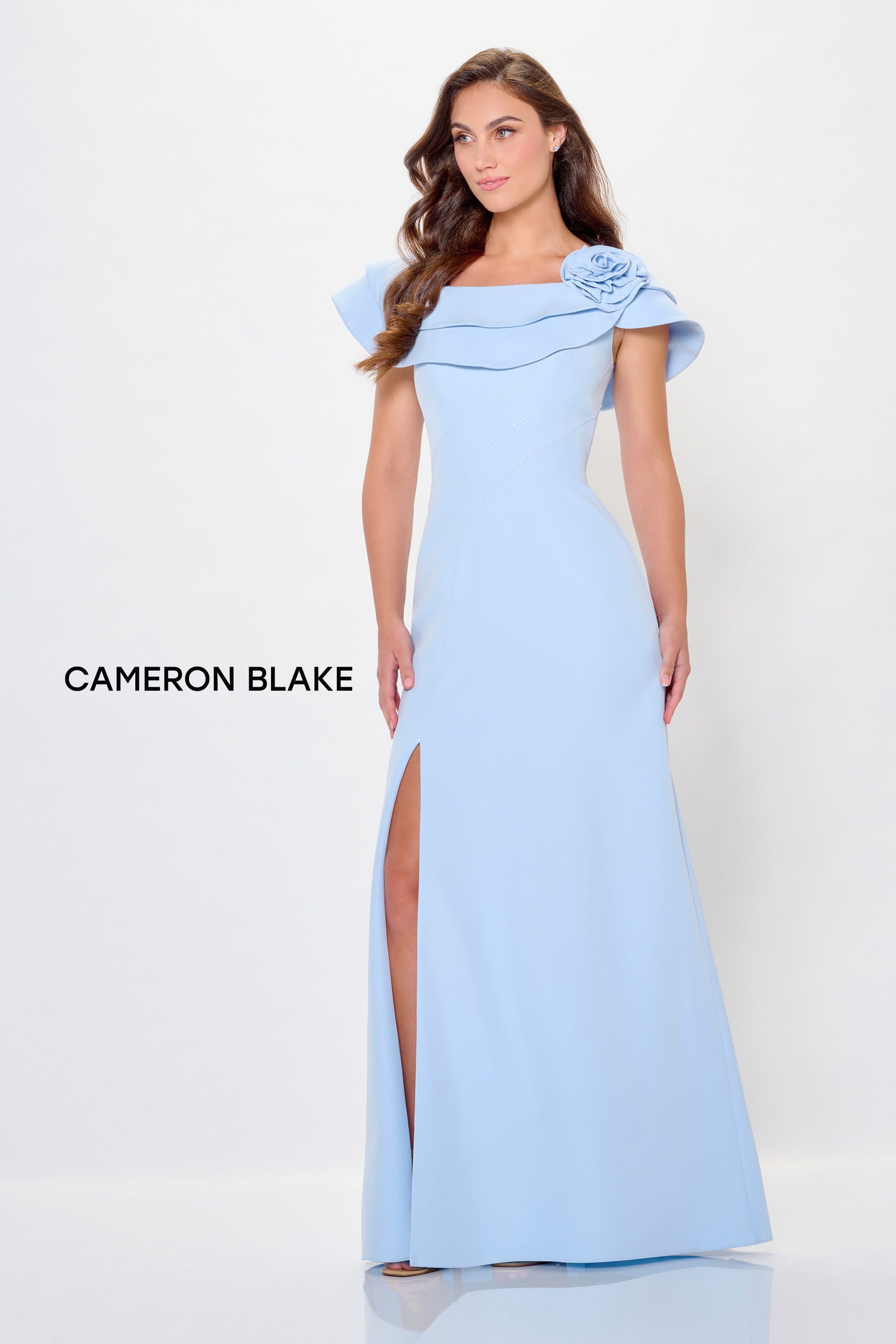 green emerald velvet dress Cameron Blake: CB3231