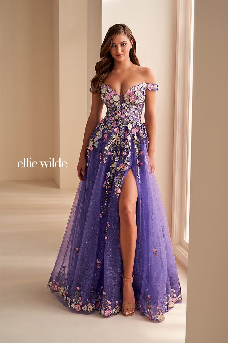 Ellie Wilde Prom 00 / Dark Purple/Multi Ellie Wilde: EW36215