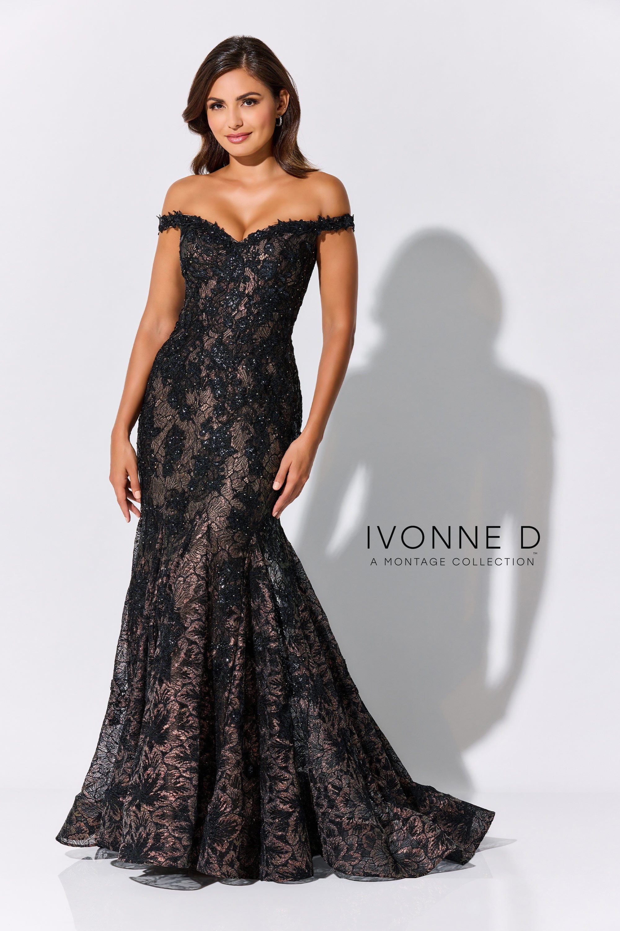 Ivonne D Mother of the Bride 4 / Black/Multi Ivonne D: ID323