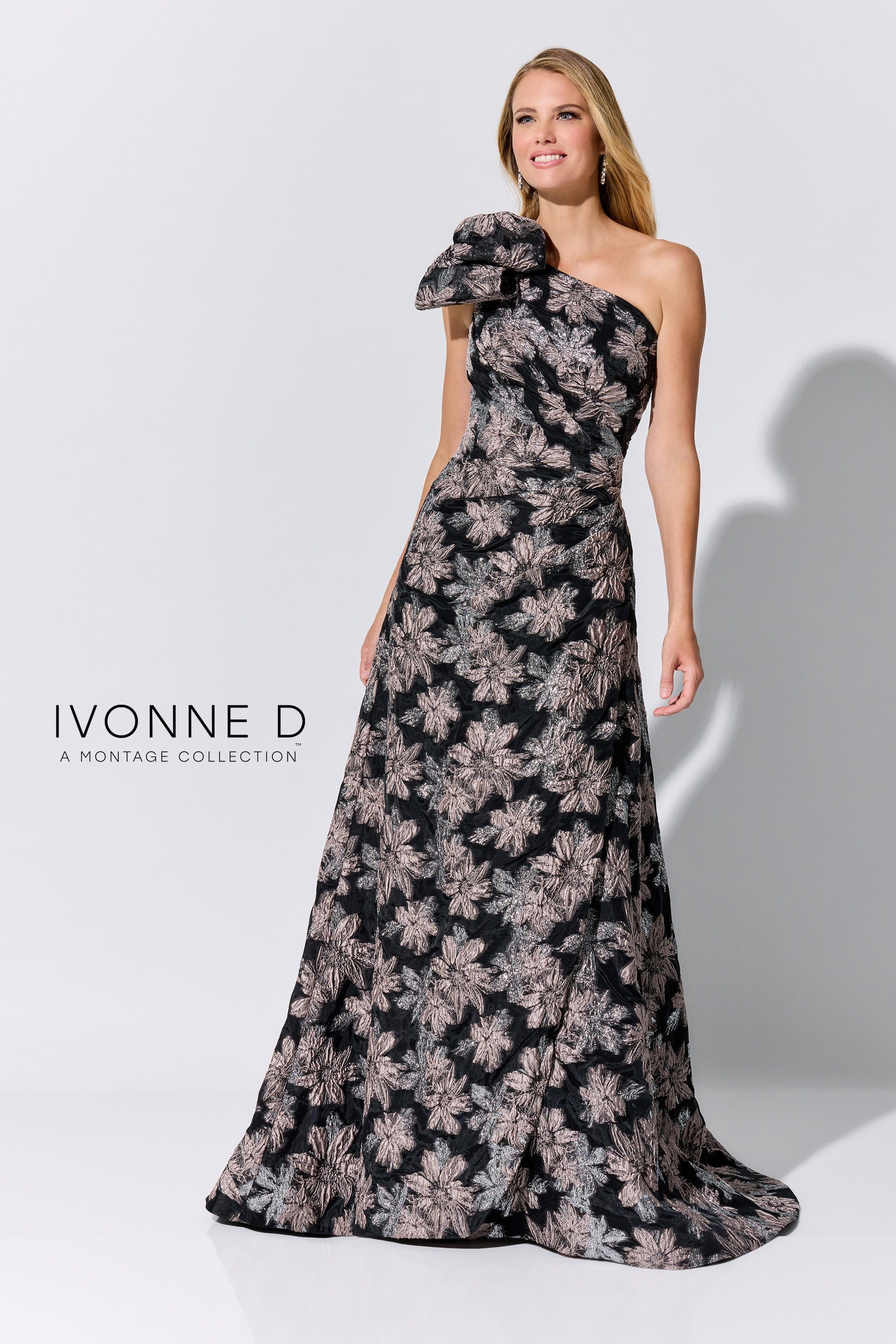 Ivonne D Mother of the Bride 4 / Black/Taupe Ivonne D: ID326