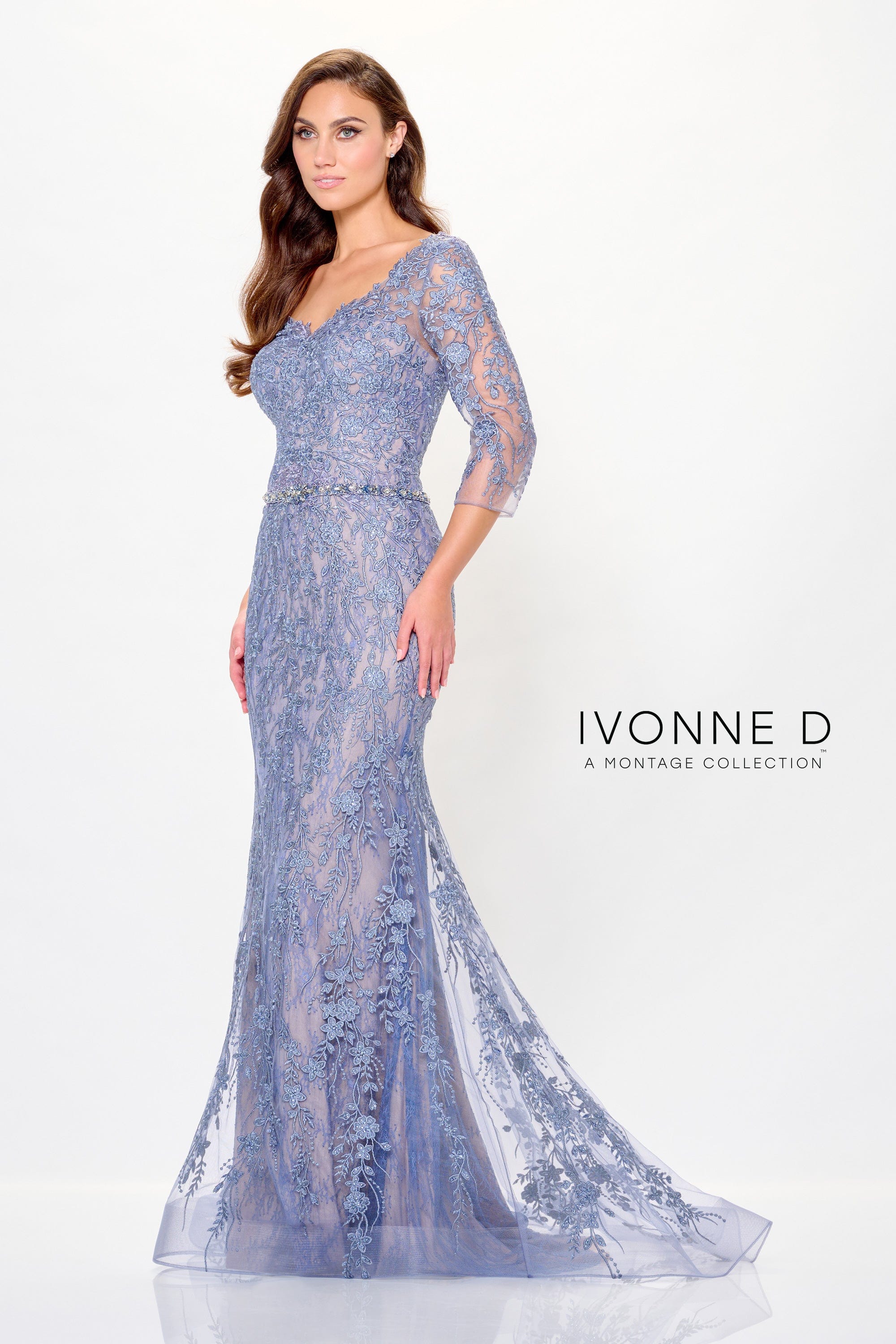 Ivonne D Mother of the Bride 4 / Wedgewood/Nude Ivonne D: ID6207
