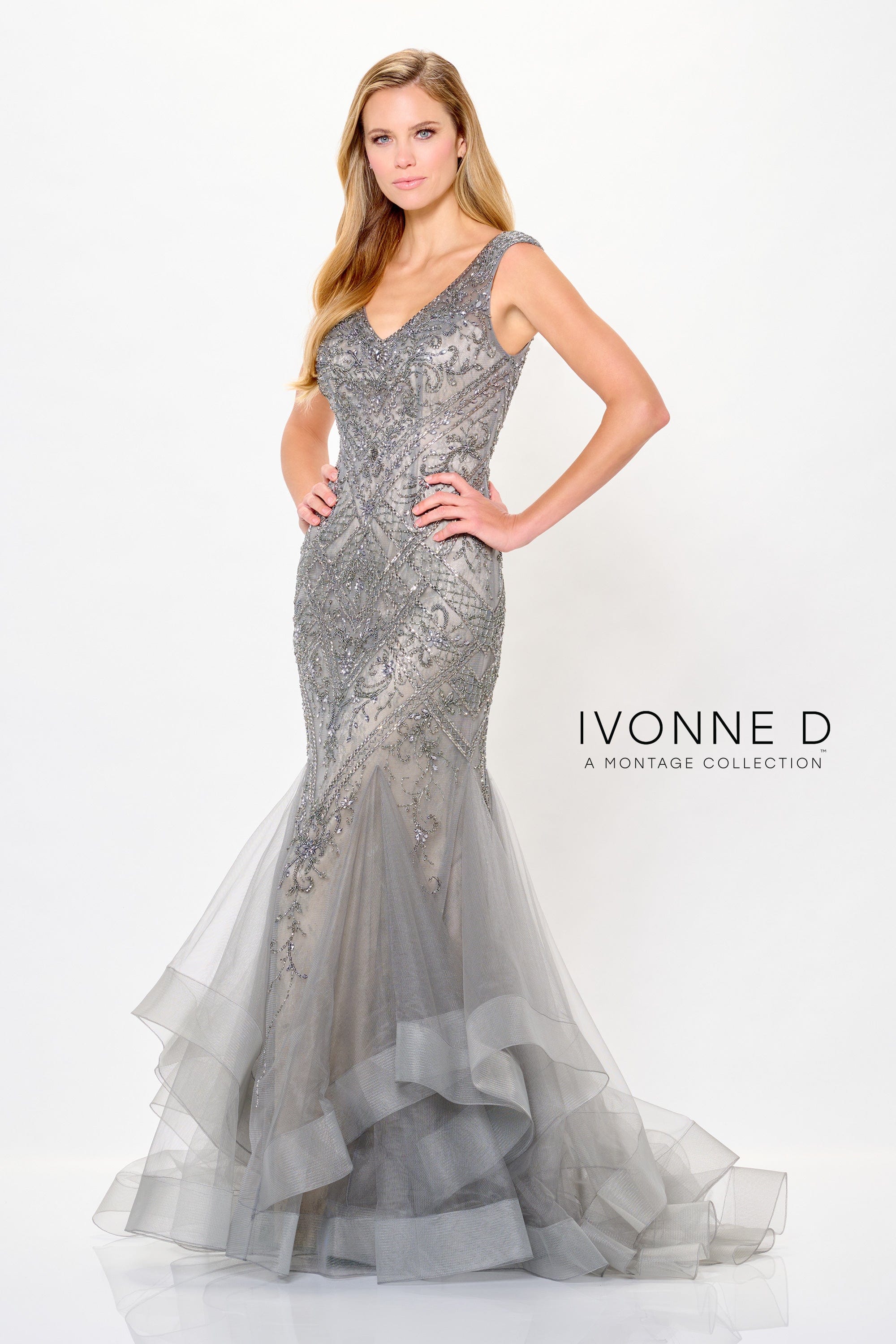 Ivonne D Mother of the Bride 4 / Platinum/Nude Ivonne D: ID6210