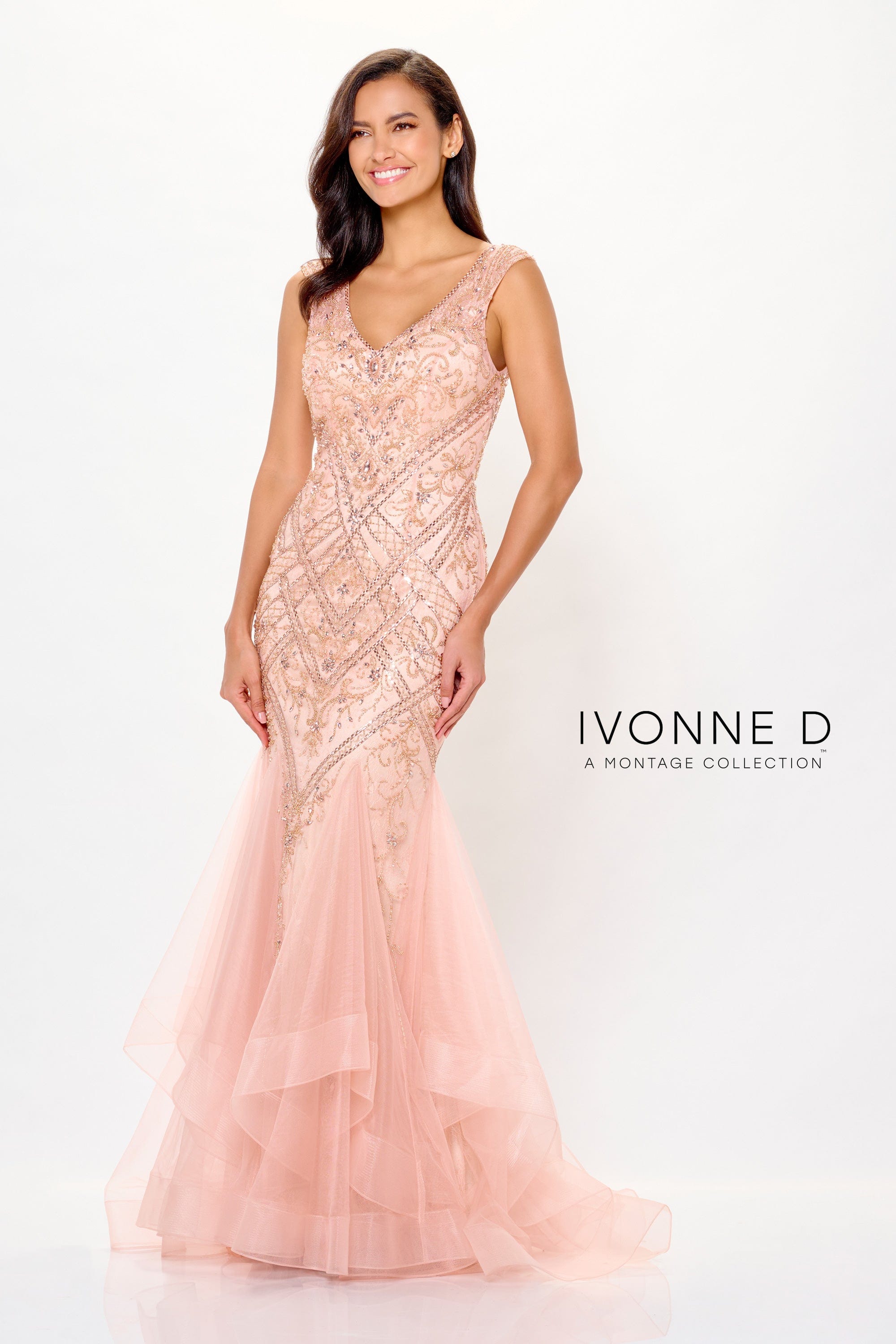 Ivonne D Mother of the Bride 4 / Gold/Nude Ivonne D: ID6210