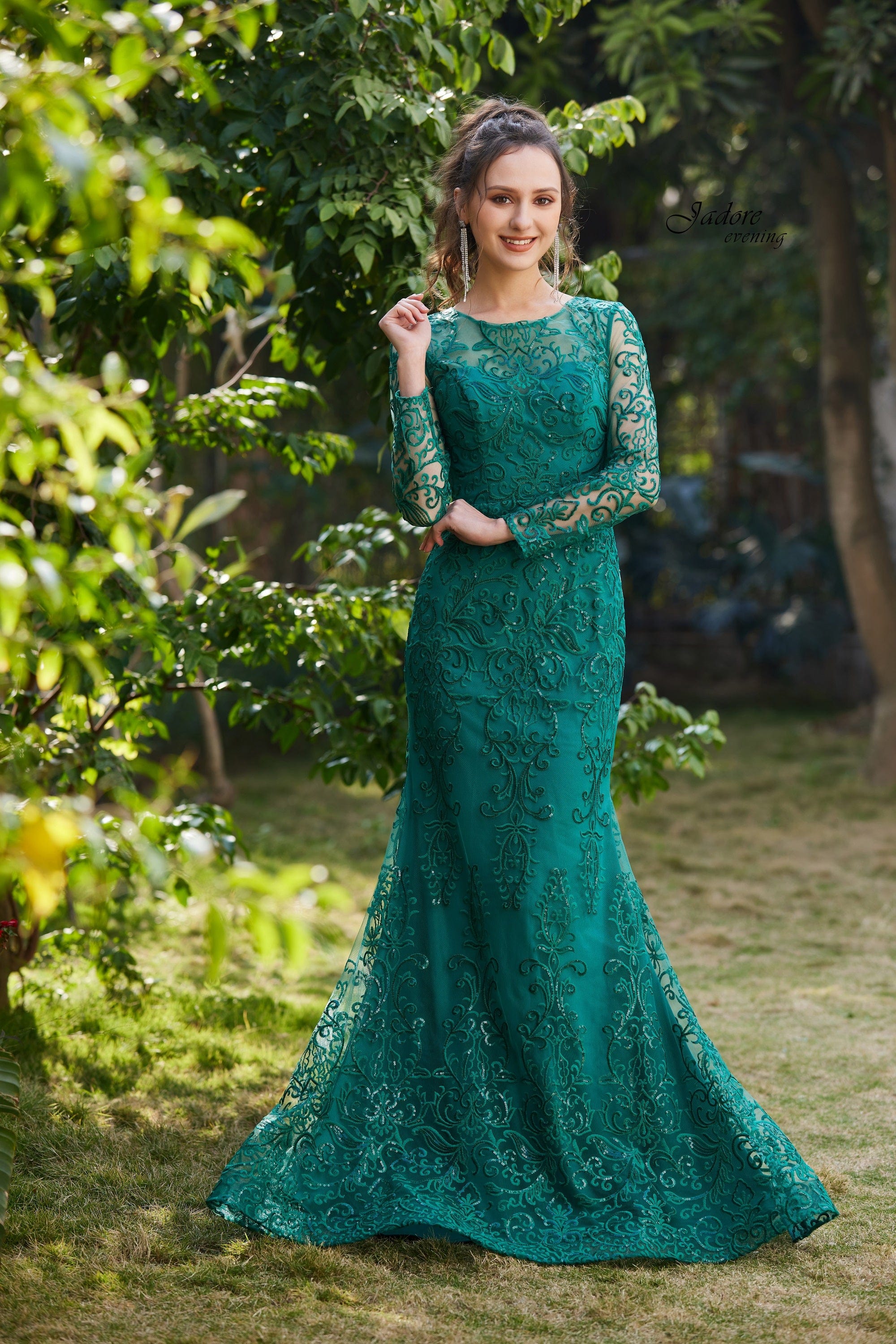 Jadore emerald shop green dress