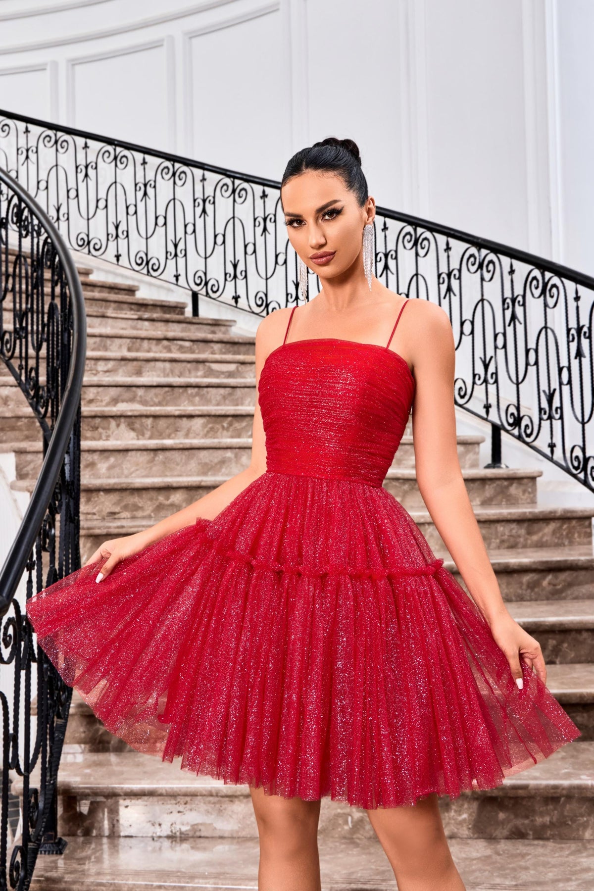 Jadore Evening Dress 4 / Red Jadore: J24090