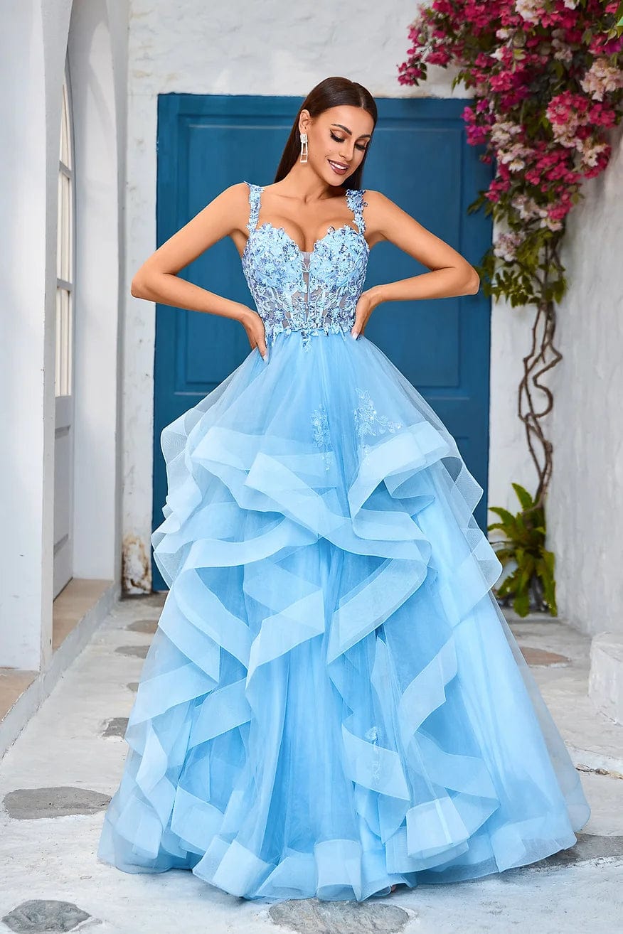 Jadore Evening Dress 2 / Blue Jadore: J25019