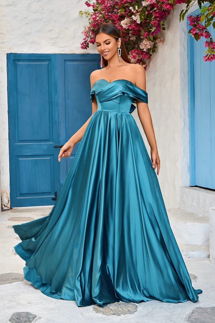 Jadore Evening Dress 2 / Teal Jadore: J25020