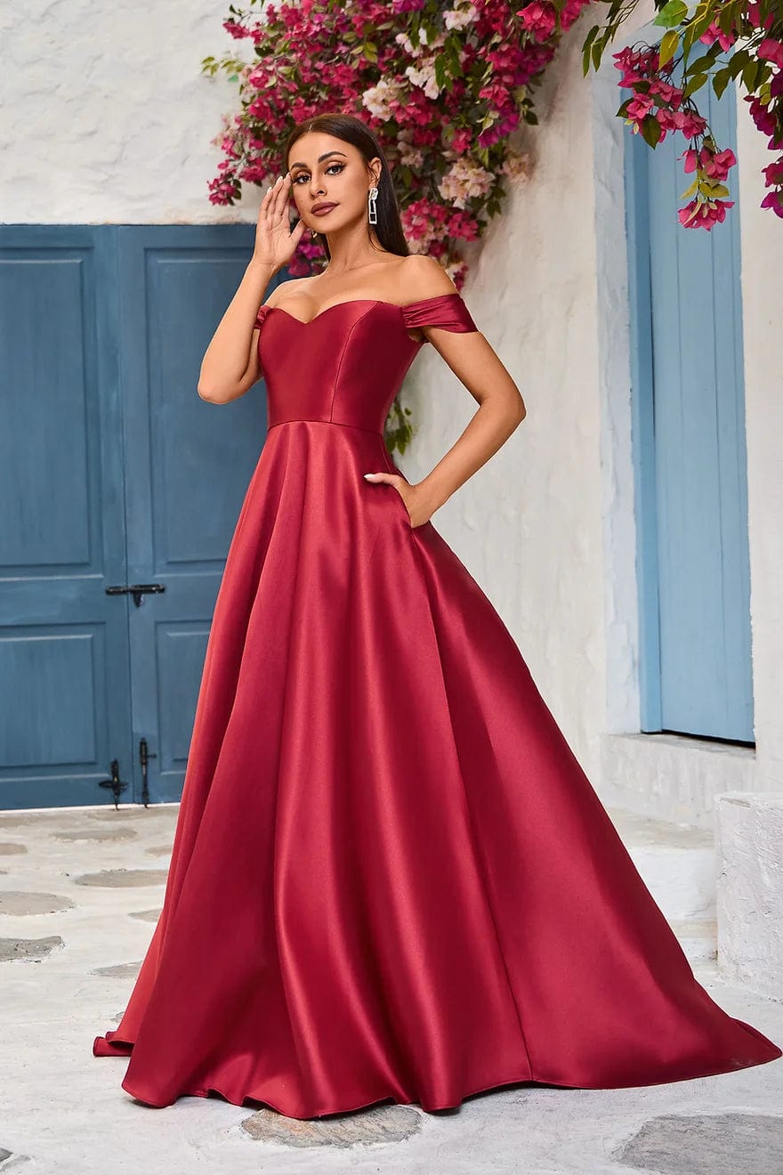 Jadore Evening Dress 2 / Wine Jadore: J25039