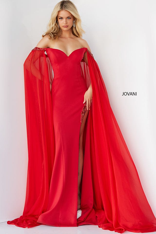 Off the Shoulder Jovani Prom Dress