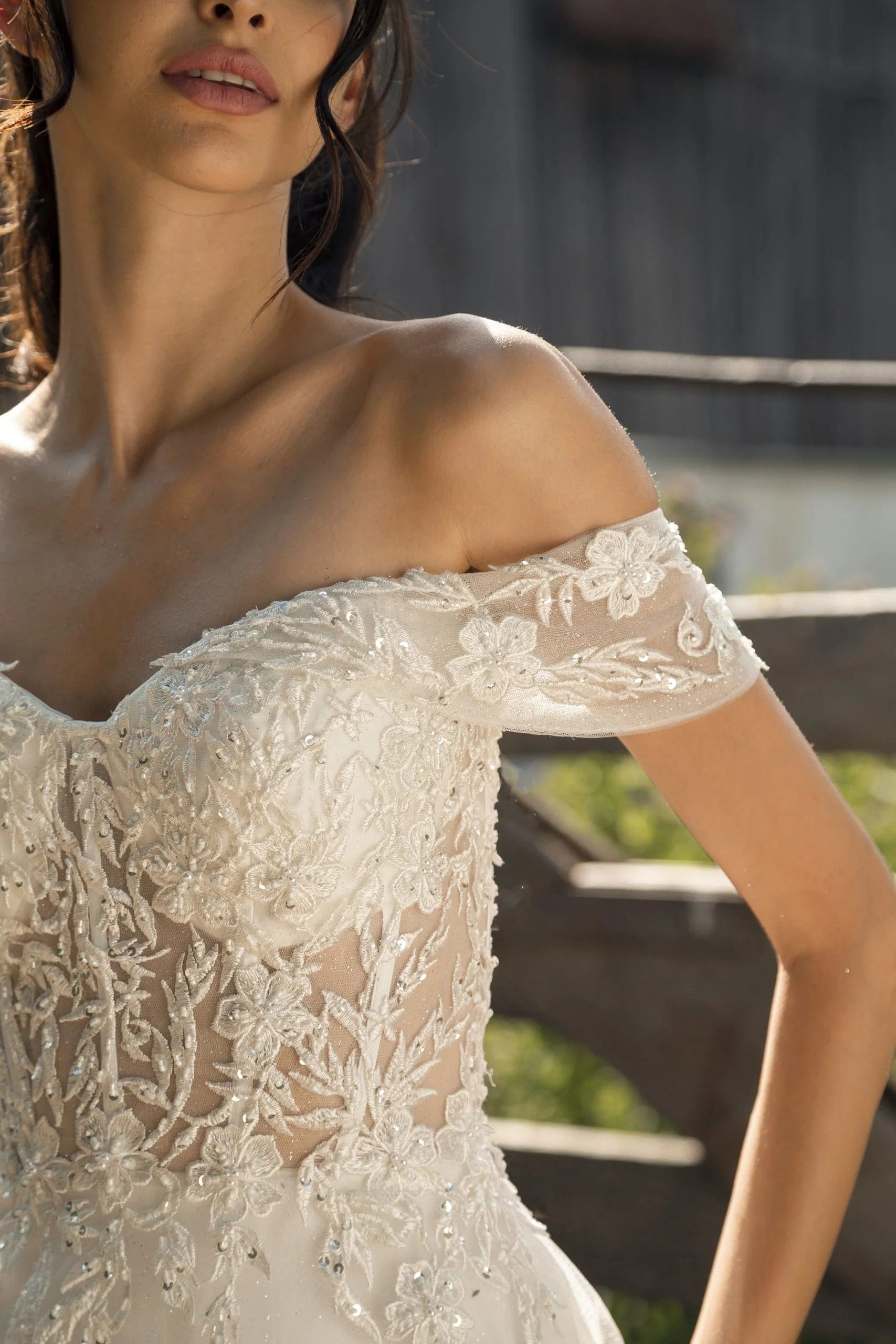 Magnolia White Wedding Dress Magnolia White: Periwinkle