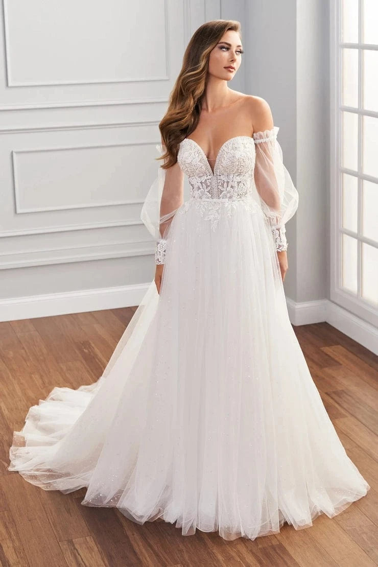 Martin Thornburg Wedding Dress 0 / Diamond White Martin Thornburg: MT1437 -Alysa