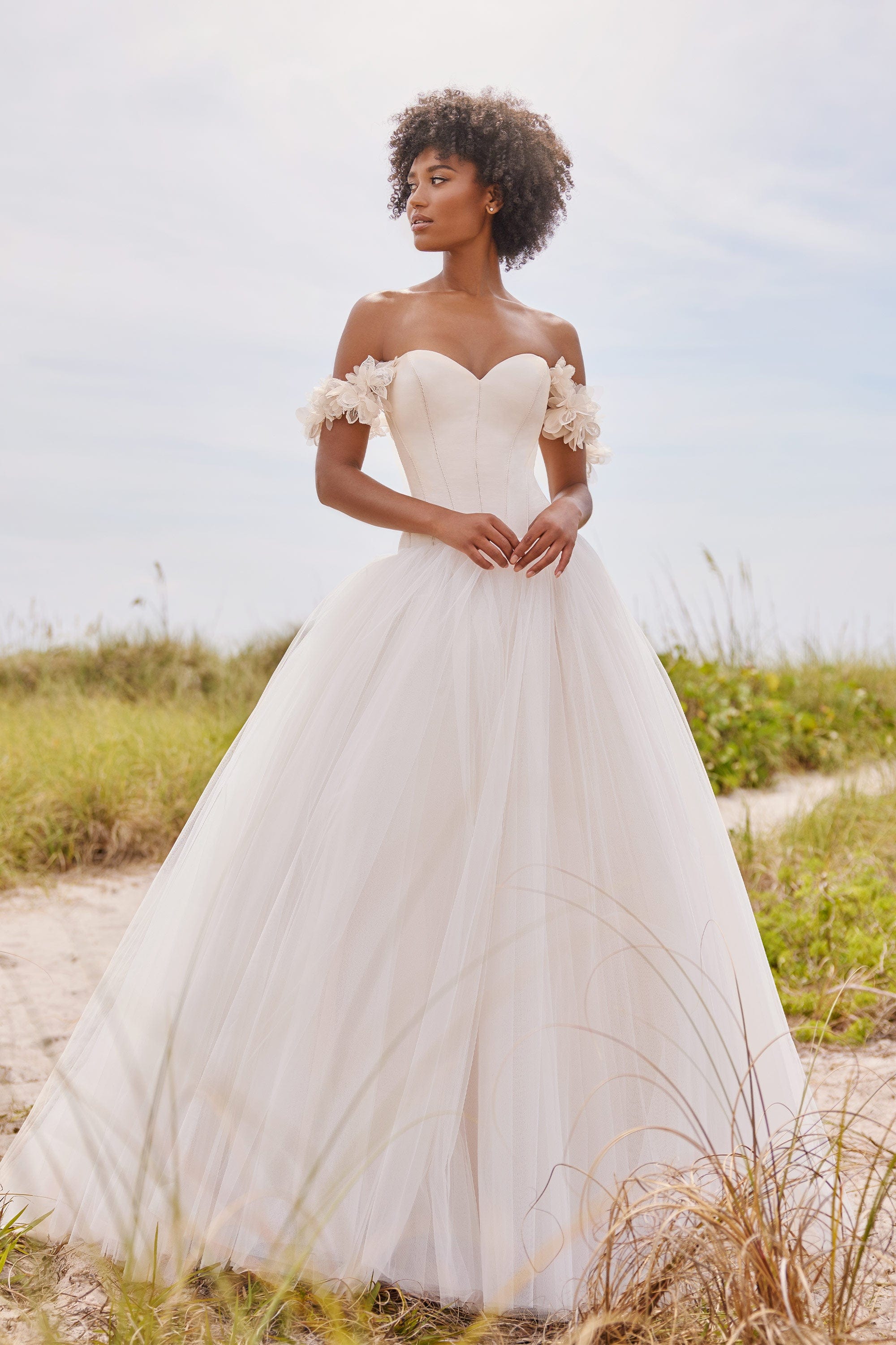 Martin Thornburg Wedding Dress 0 / Rum Pink/Diamond White Martin Thornburg: MT3234 - Aubrey