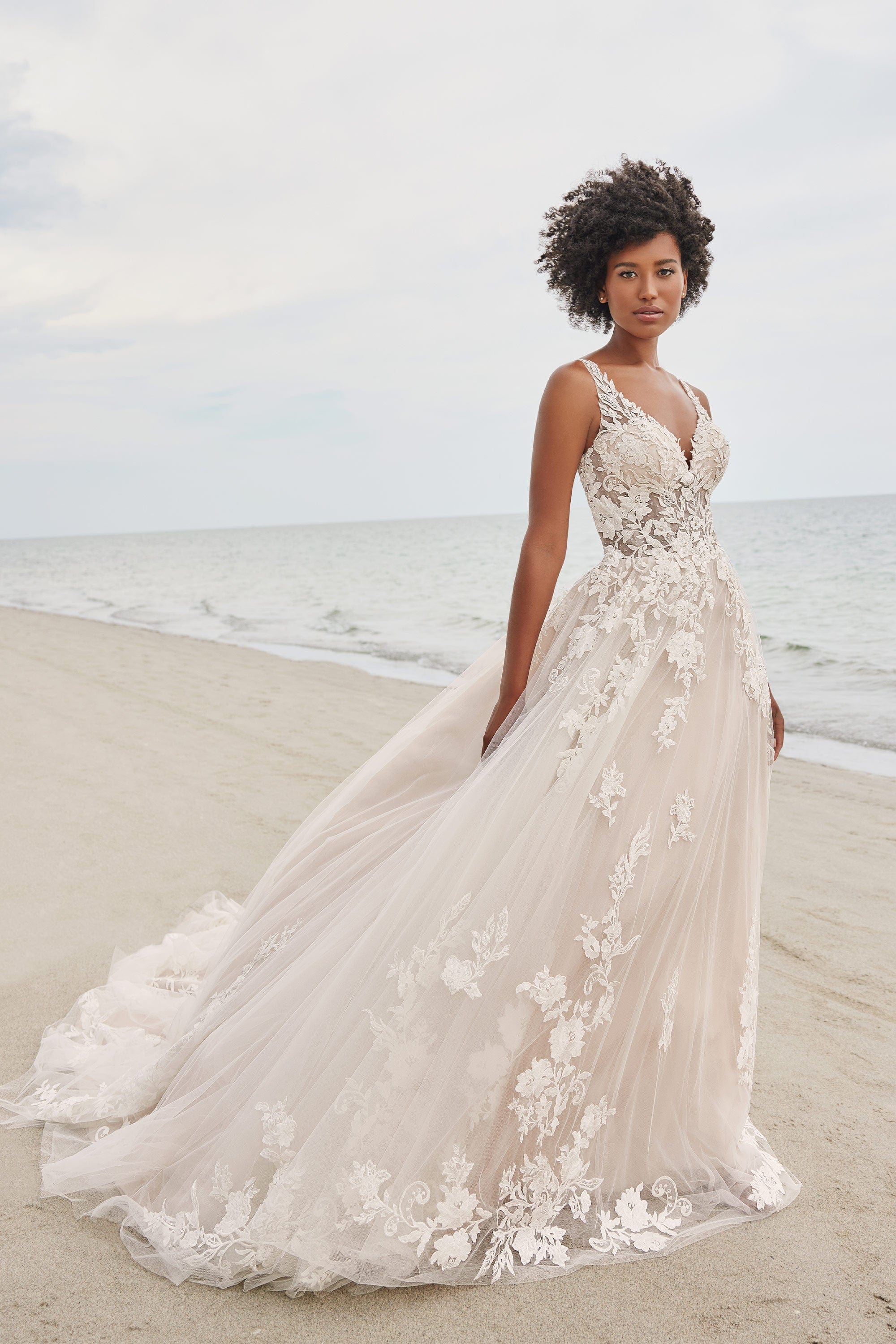 Martin Thornburg Wedding Dress 0 / Ivory/Tea Rose Martin Thornburg: MT3240 - Palmer