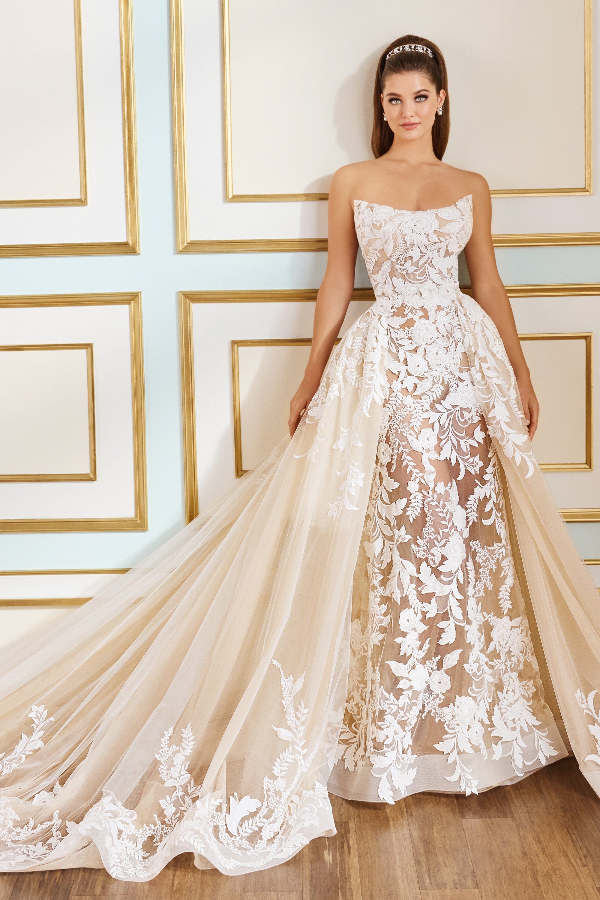 Martin Thornburg Wedding Dress 0 / Diamond White/Café Martin Thornburg: MT9101 - Lily Rose