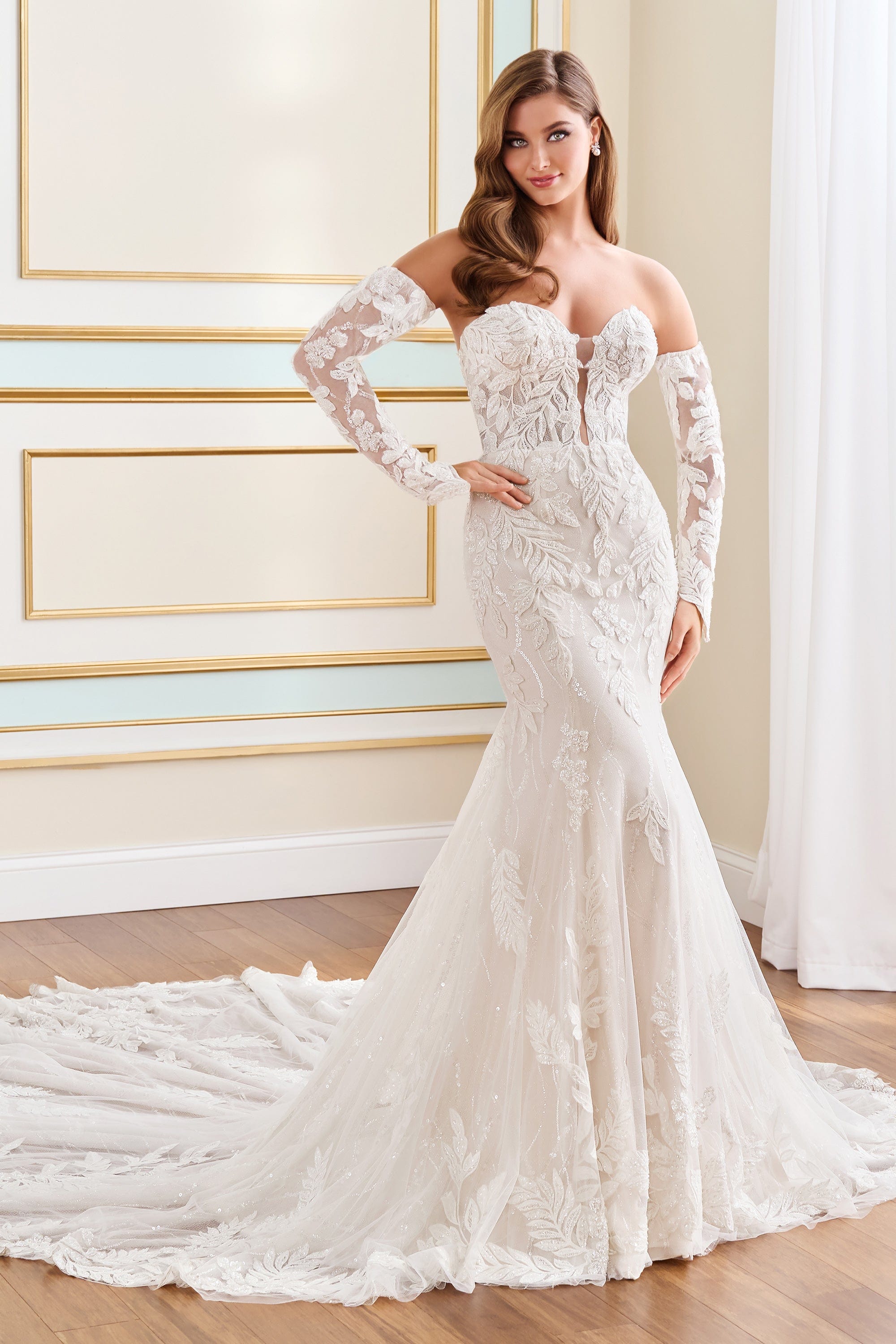 Martin Thornburg Wedding Dress 0 / Ivory/Alabaster Martin Thornburg: MT9110 - Daffodil