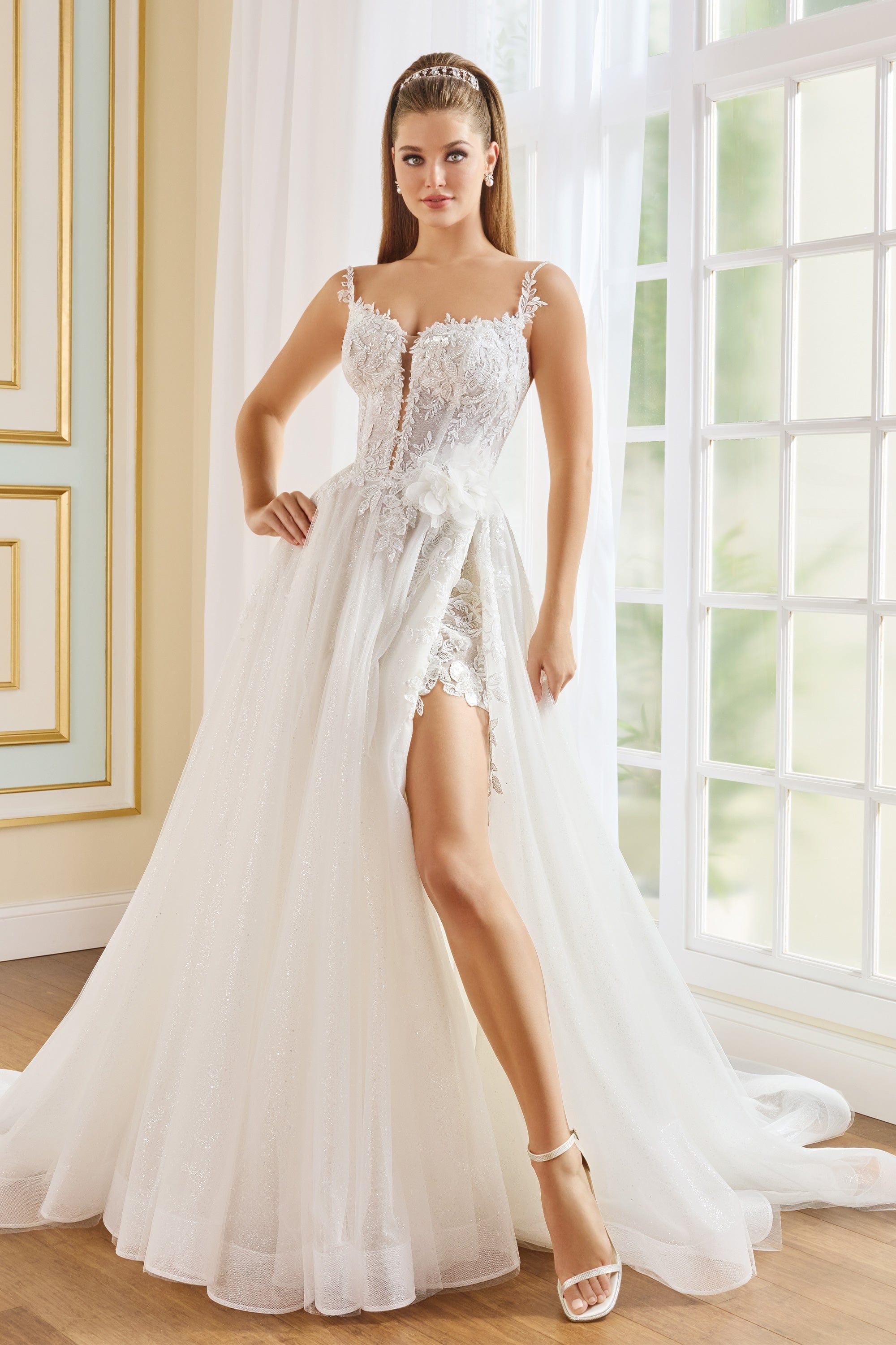 Martin Thornburg Wedding Dress 0 / Diamond White Martin Thornburg: MT9111 - Peony
