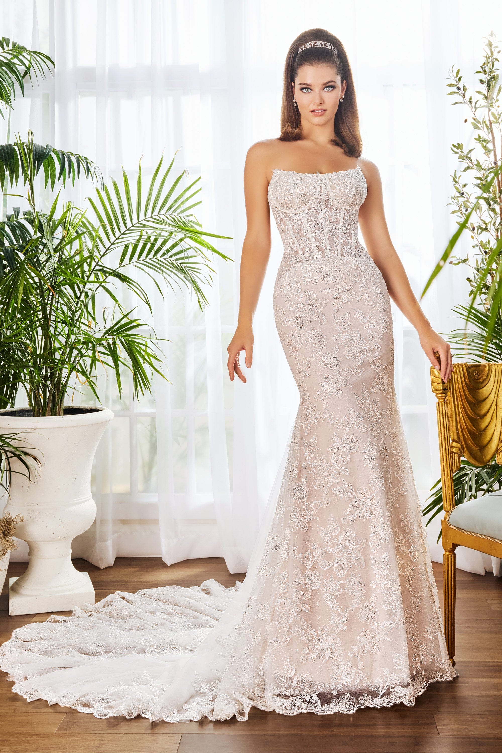 Martin Thornburg Wedding Dress 0 / Ivory/Blush Martin Thornburg: MT9114 - Marigold