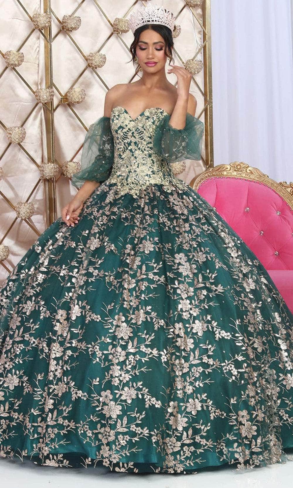 May Queen Quinceanera 4 / Hunter/Gold May Queen: LK200
