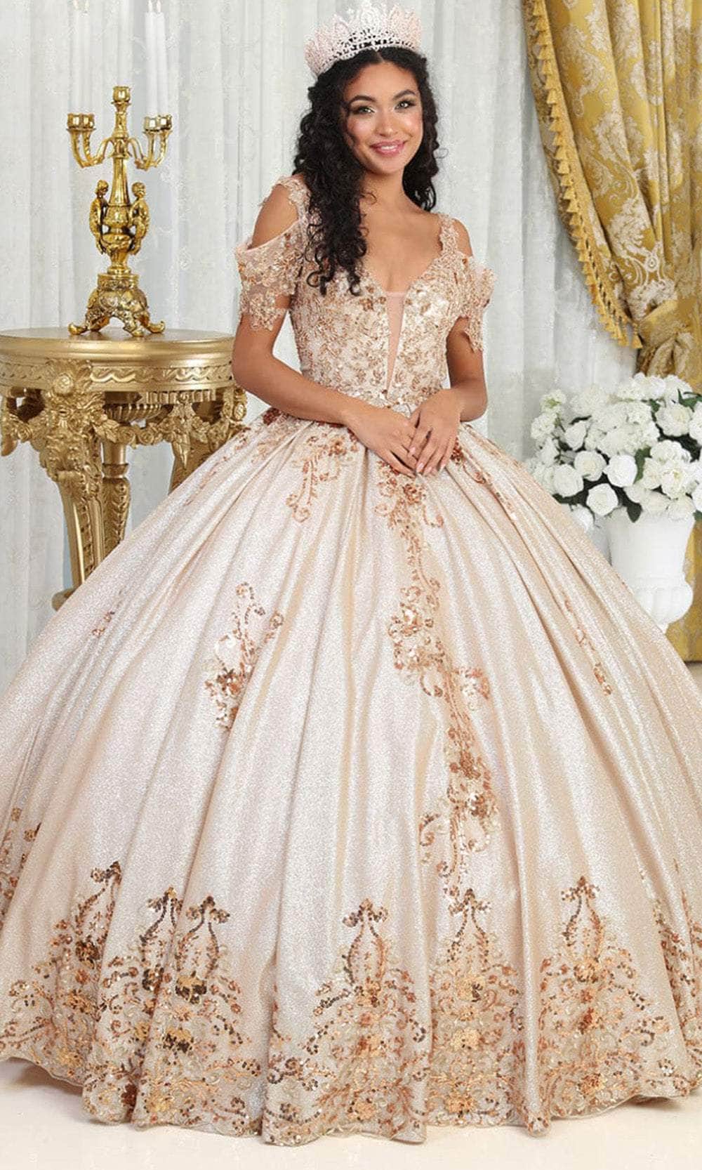 May Queen Quinceanera 4 / Rose Gold May Queen: LK213