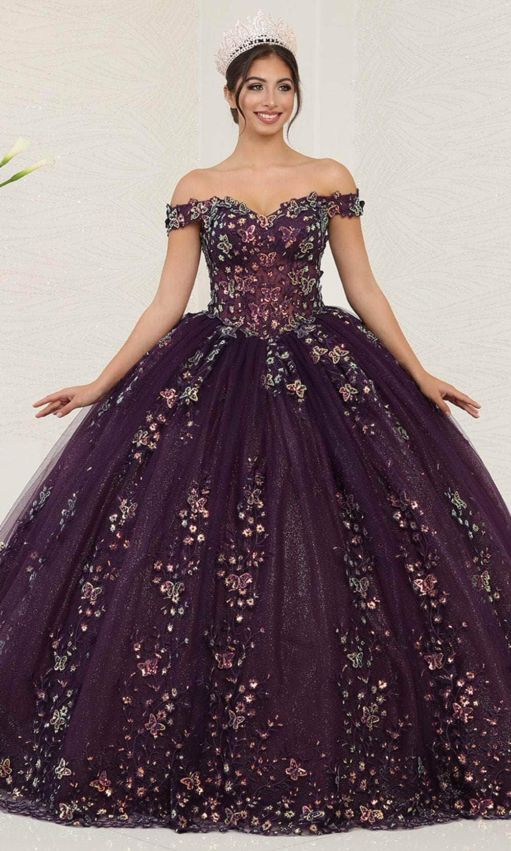 May Queen Quinceanera 4 / Eggplant May Queen: LK252