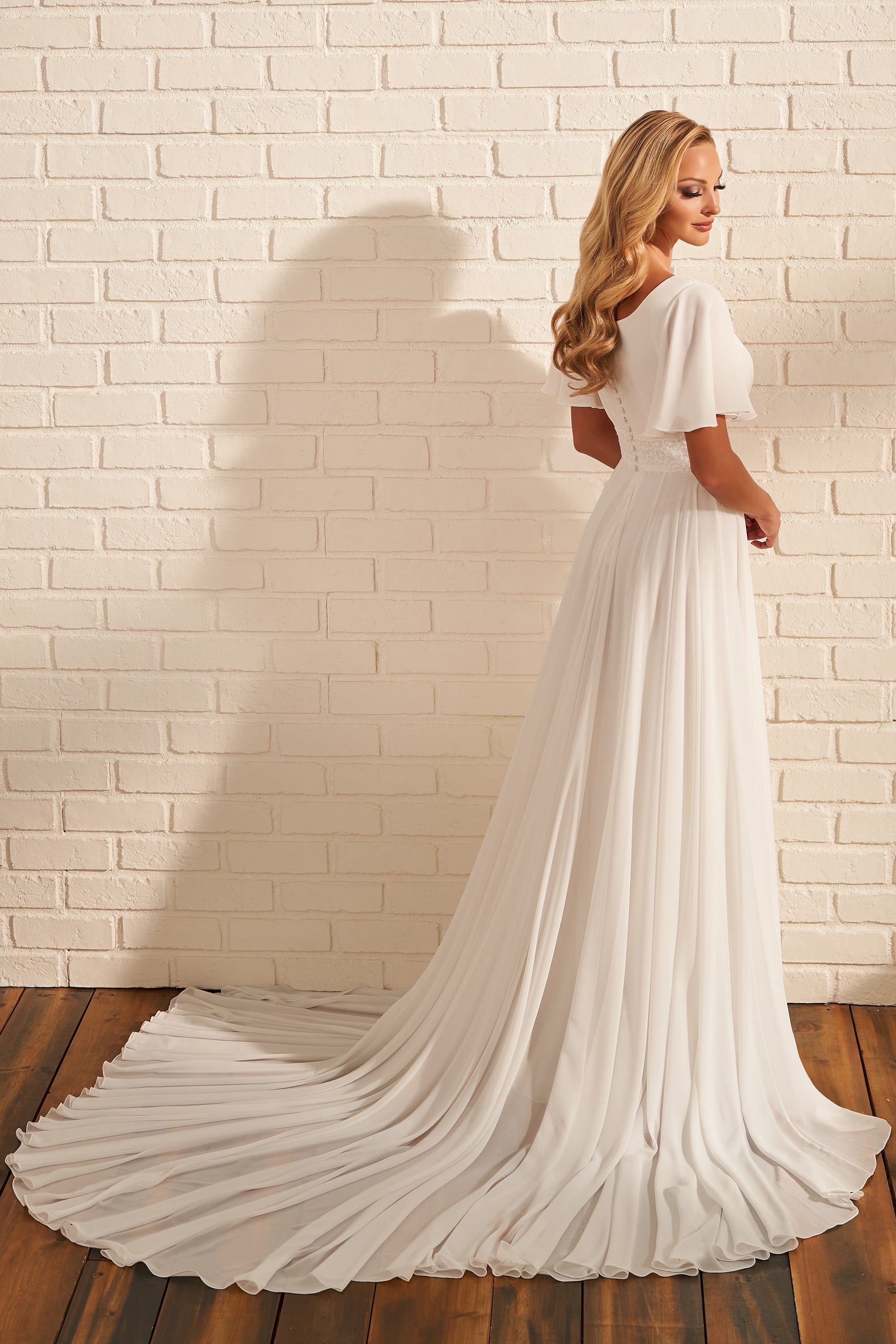 Modest by Mon Cheri Wedding Dress Modest by Mon Cheri: MOD1804