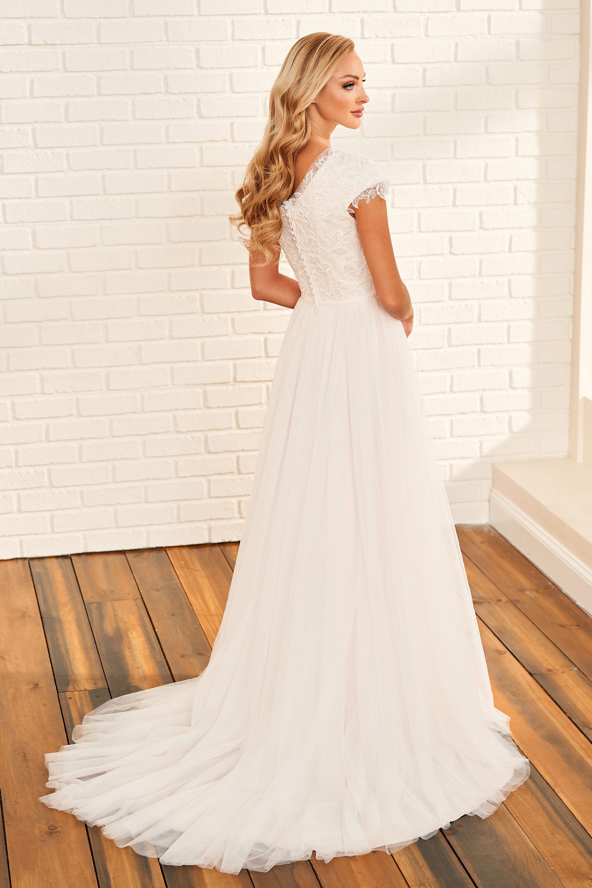 Modest by Mon Cheri Wedding Dress Modest by Mon Cheri: MOD1816