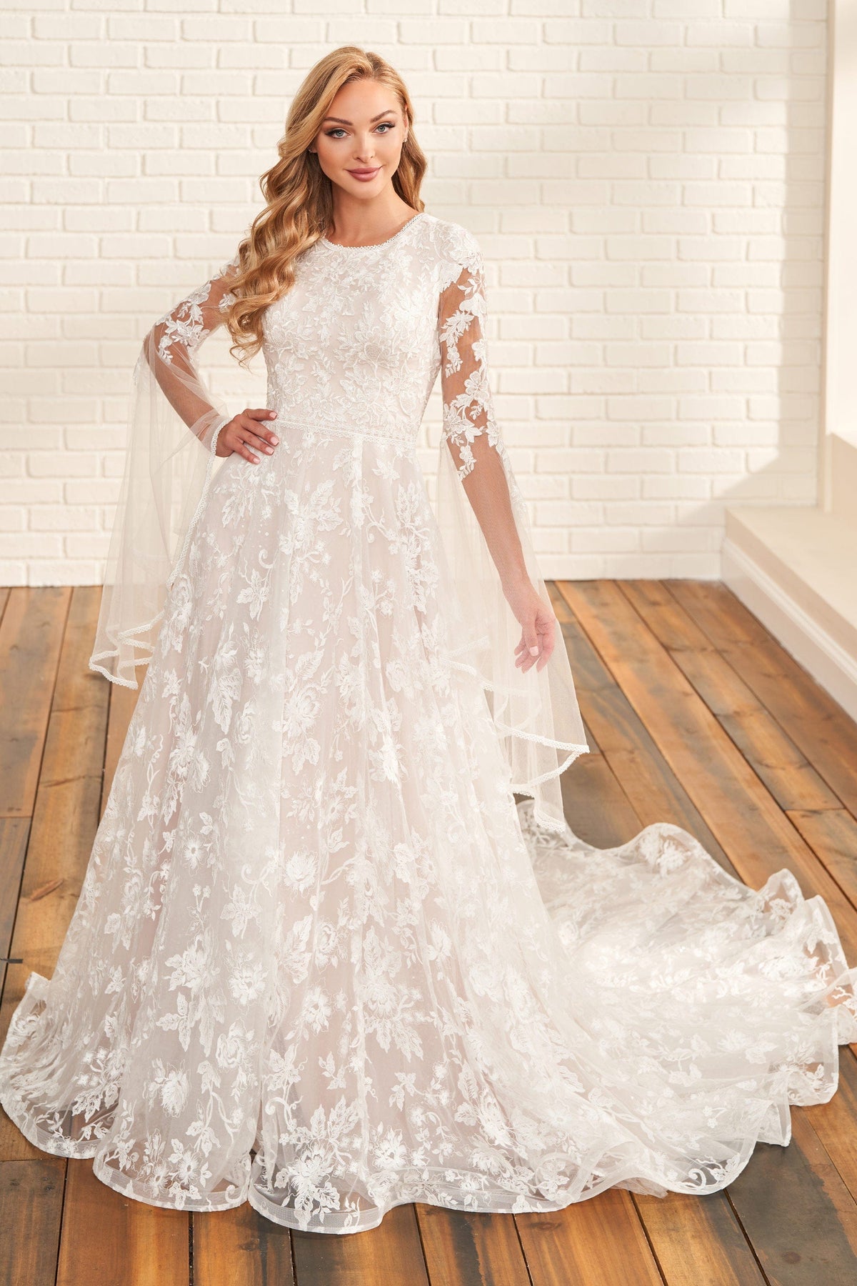 Modest by Mon Cheri Wedding Dress Modest by Mon Cheri: MOD1817