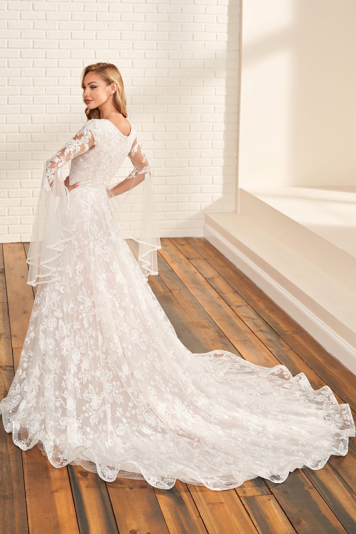Modest by Mon Cheri Wedding Dress Modest by Mon Cheri: MOD1817