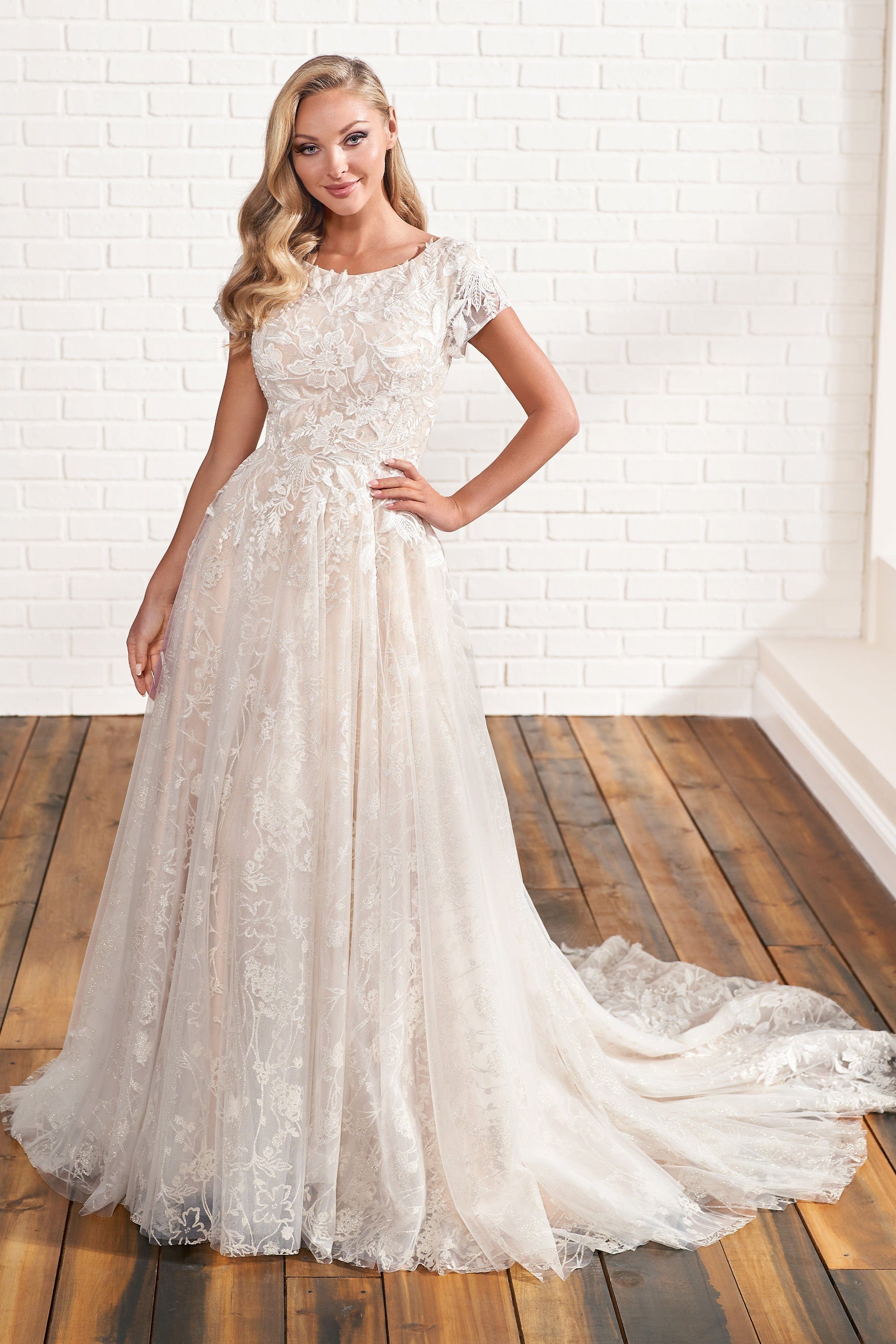 Modest by Mon Cheri Wedding Dress Modest by Mon Cheri: MOD200