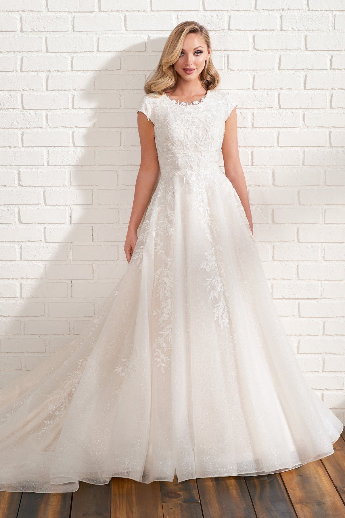 Modest by Mon Cheri Wedding Dress 0 / Ivory Modest by Mon Cheri: MOD206