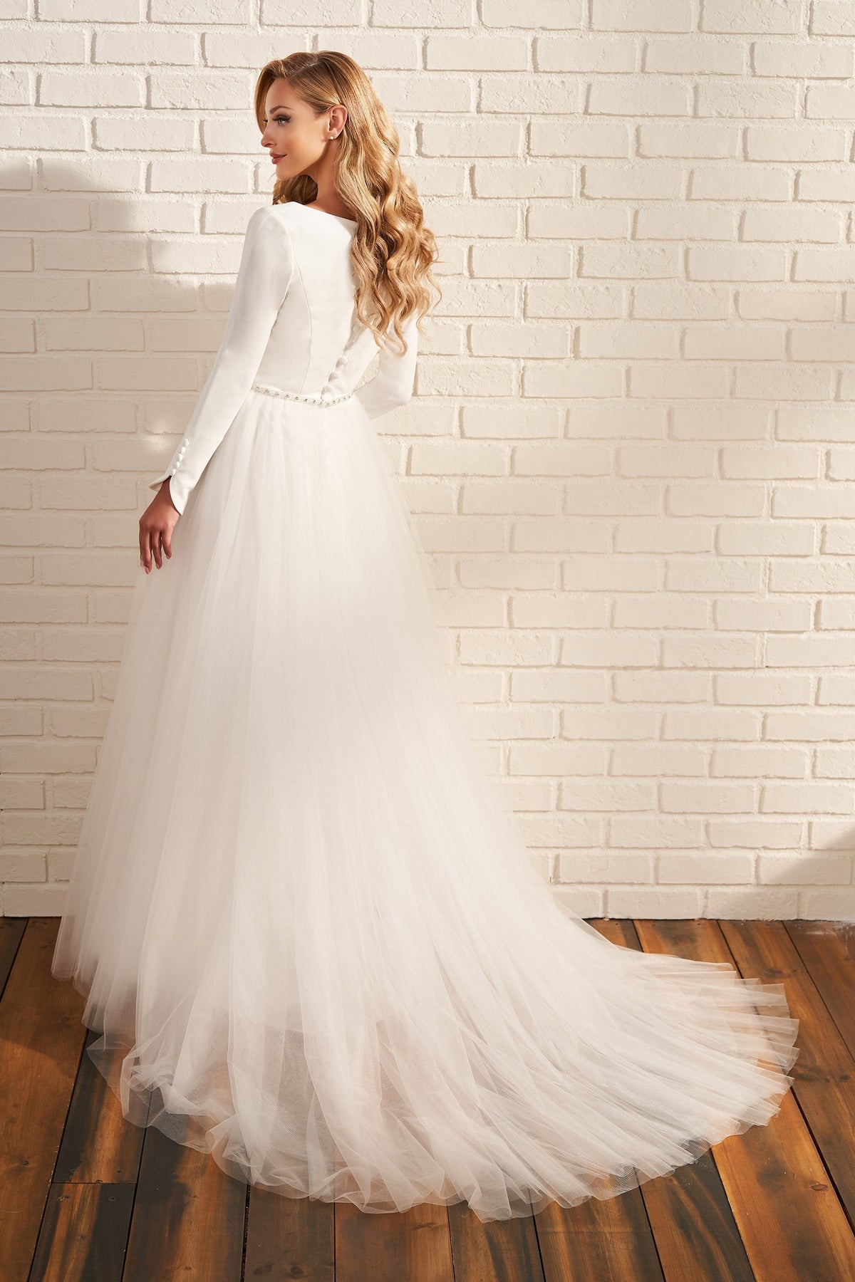 Modest by Mon Cheri Wedding Dress Modest by Mon Cheri: MOD215