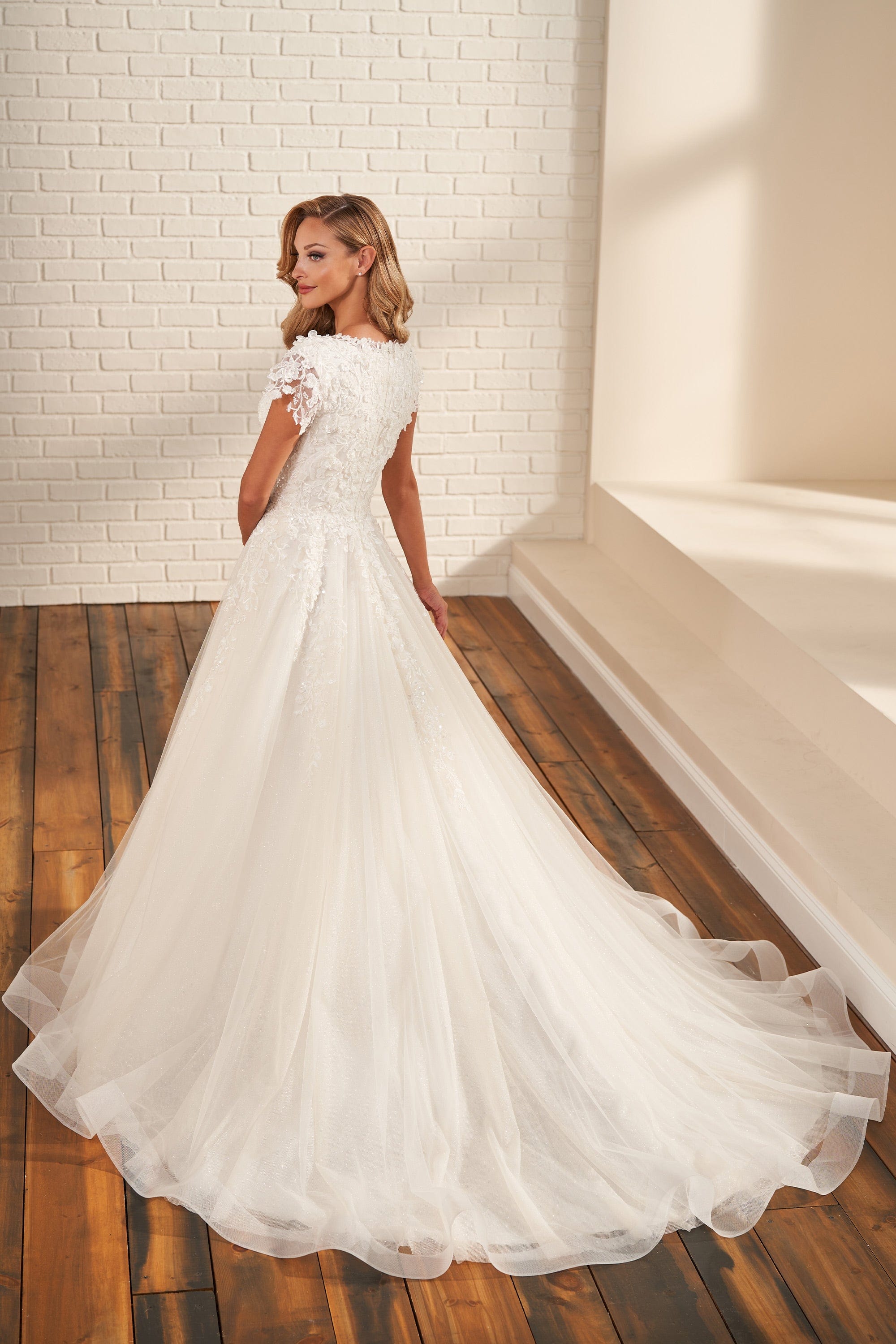 Modest by Mon Cheri Wedding Dress Modest by Mon Cheri: MOD219