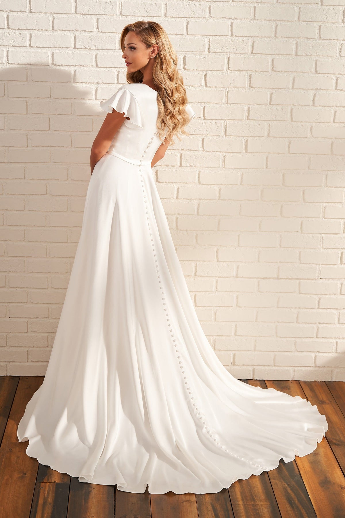 Modest by Mon Cheri Wedding Dress Modest by Mon Cheri: MOD220