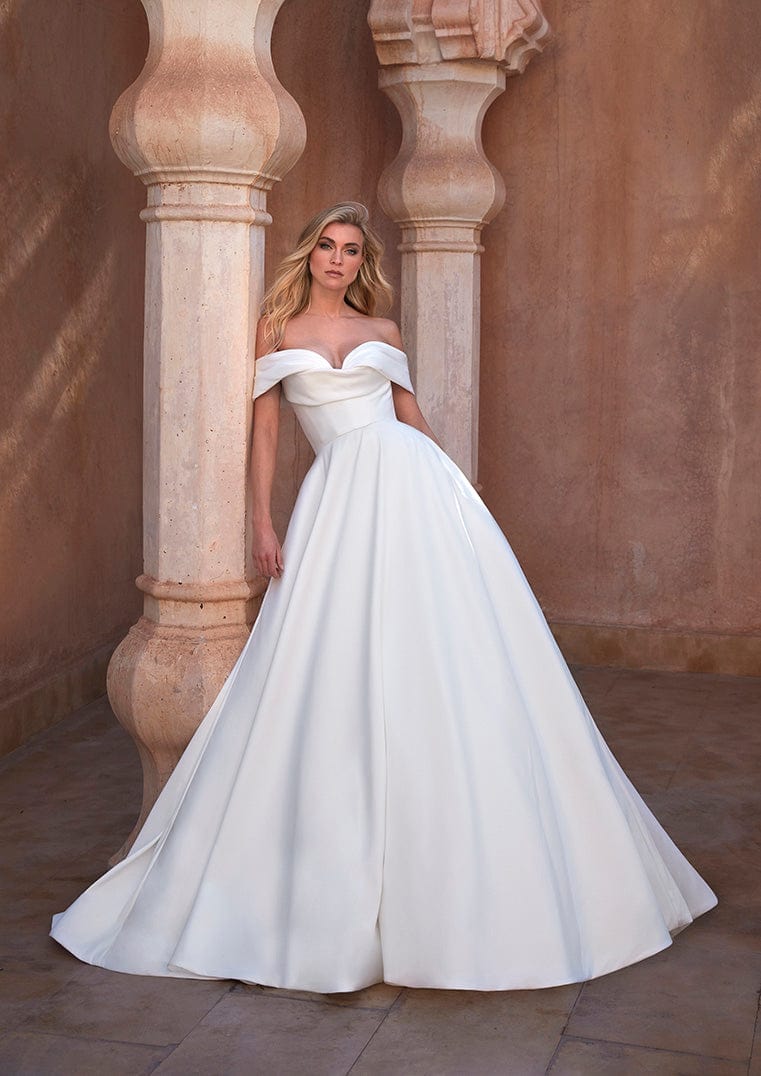 pronovias off the shoulder dress Pronovias: Athos