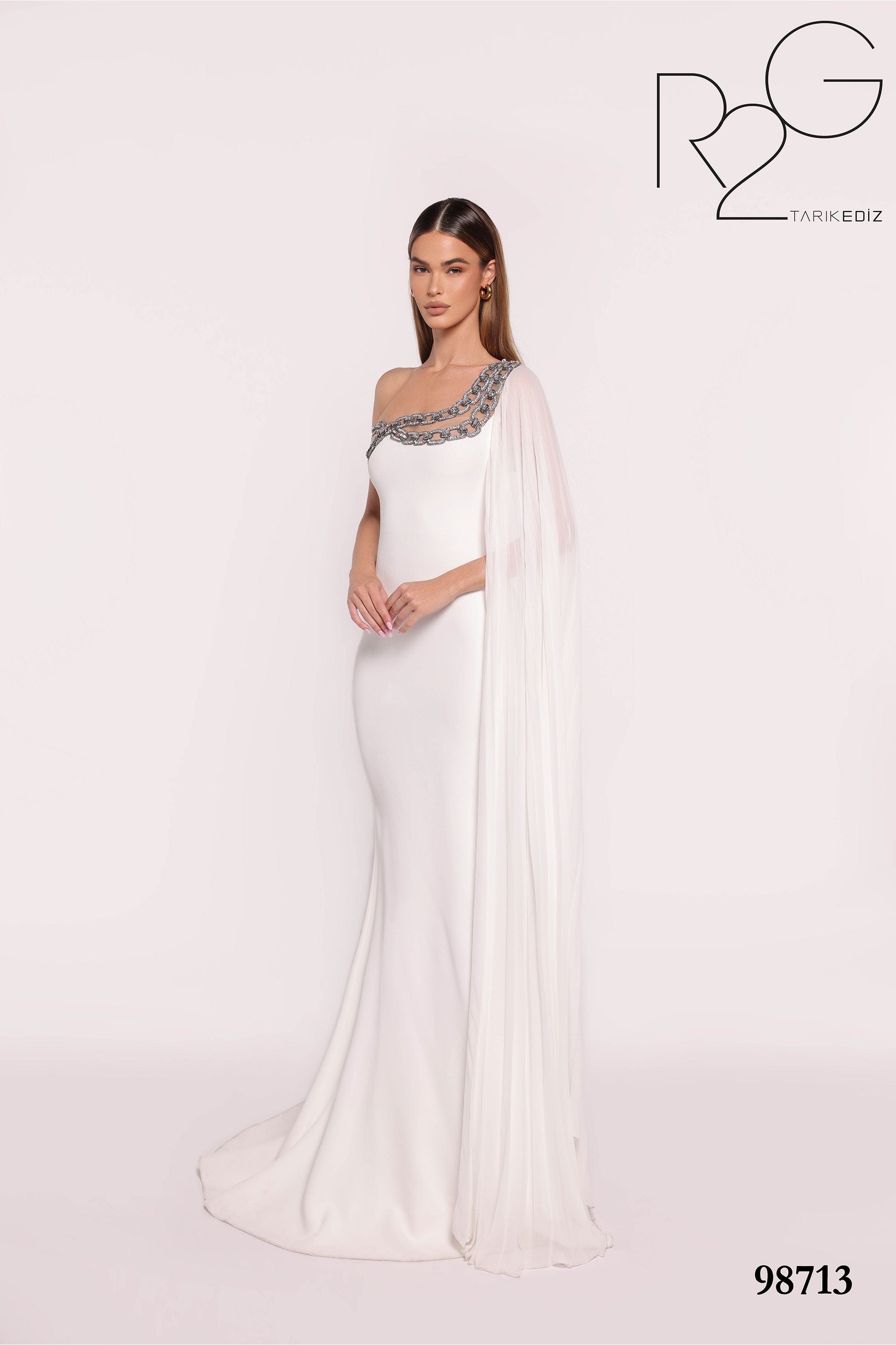 Tarik Ediz Evening Dress 0 / Ivory Tarik Ediz: 98713