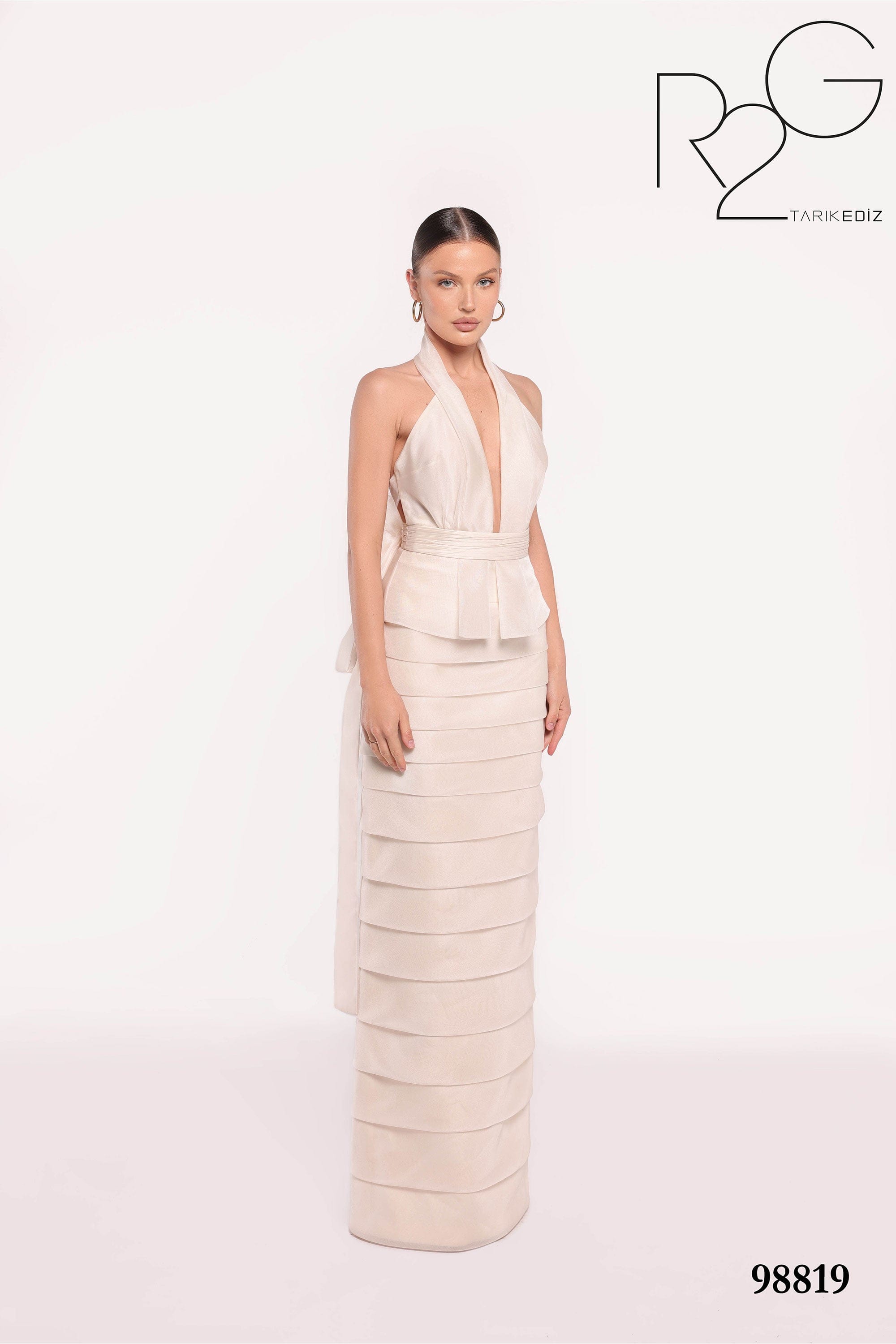 Tarik Ediz Evening Dress 0 / Vanilla Tarik Ediz: 98819