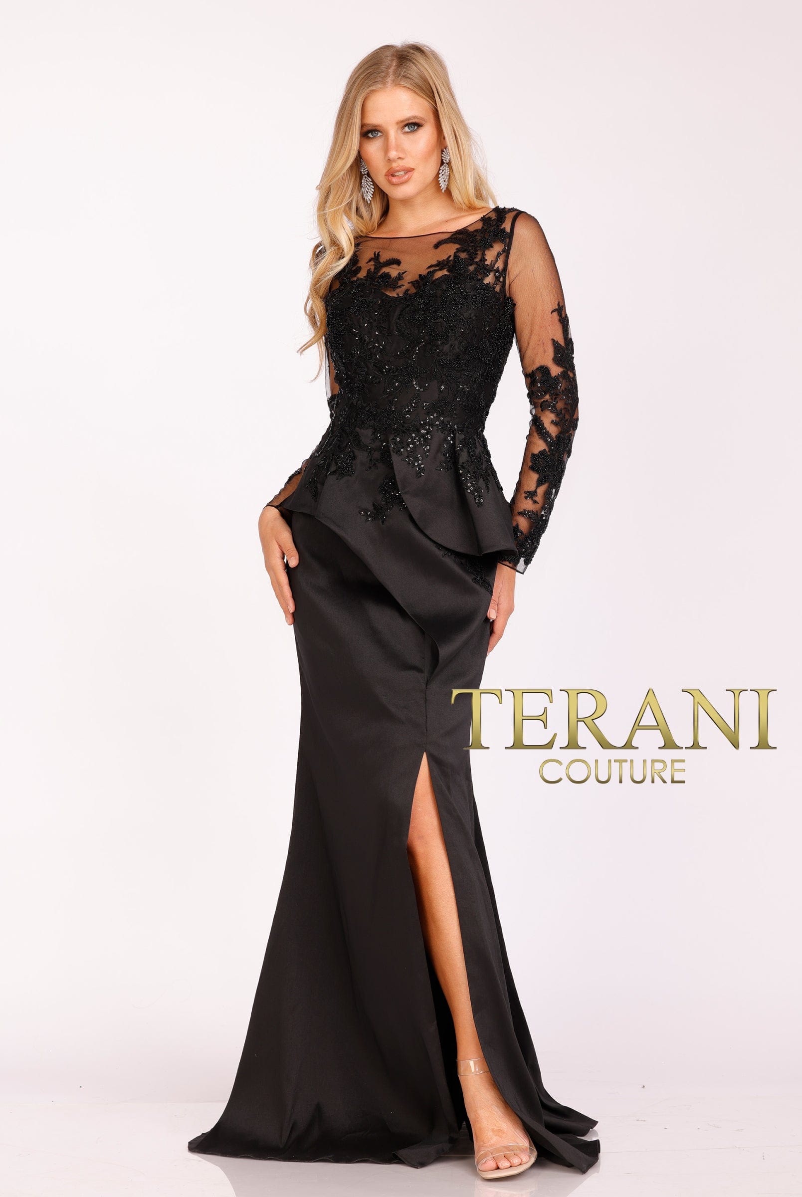 terani long sleeve dress Terani: 231M0482