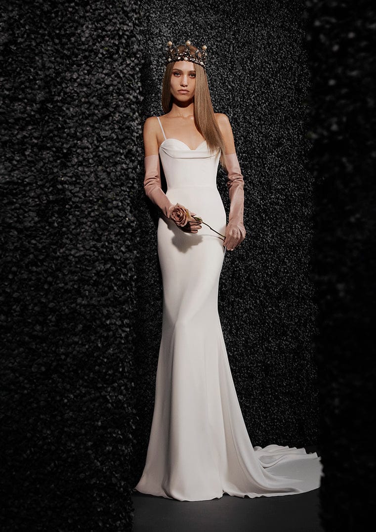 Vera wang store satin wedding dress