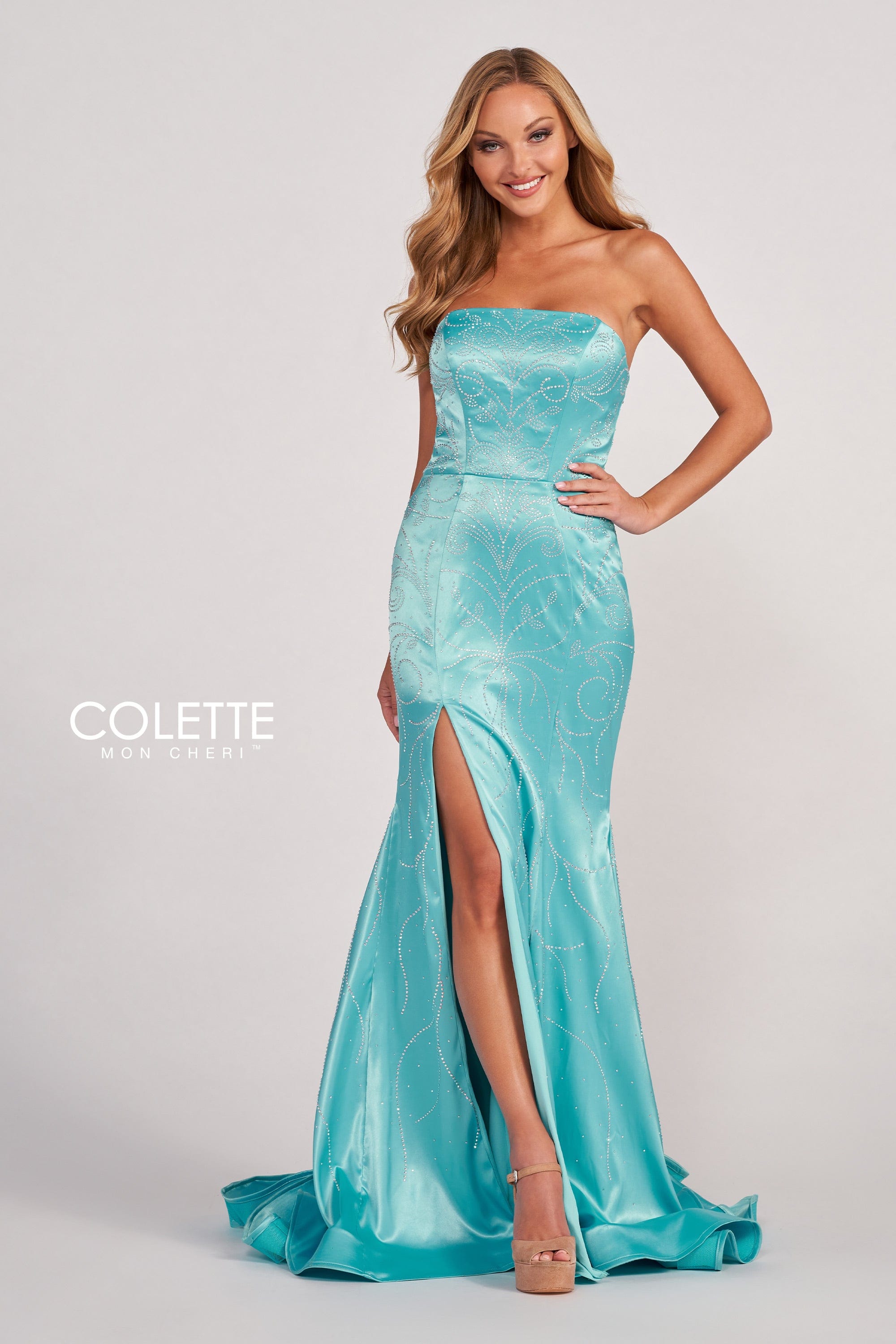 Seafoam Green Prom Dress