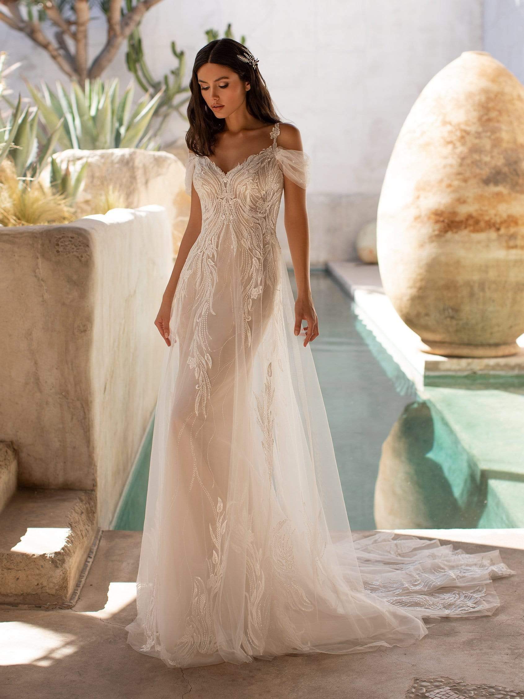Pronovias Accessories 0 / SILVER Pronovias: Amaratha Pinchos - Discontinued