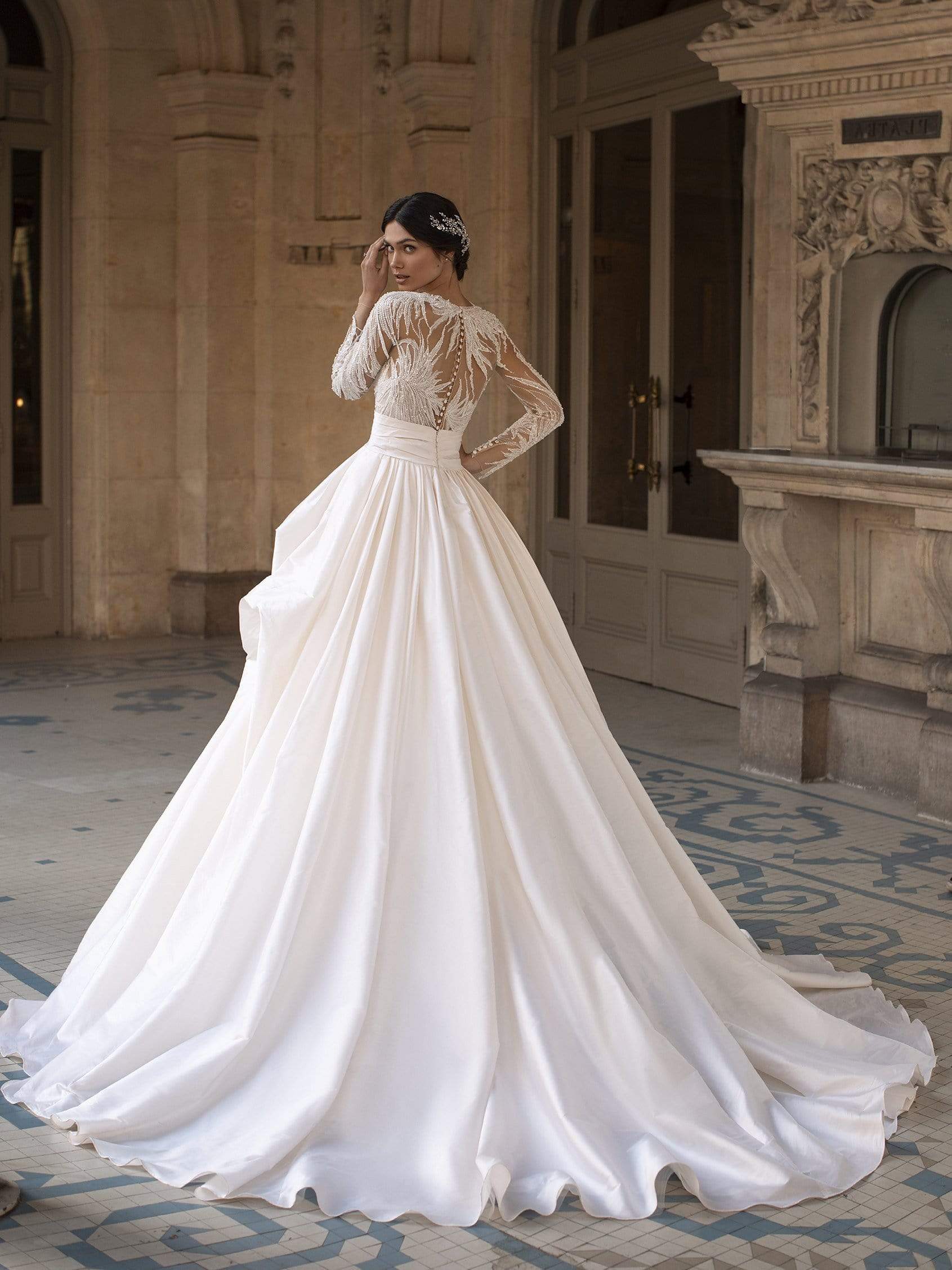 Pronovias Privee Accessories 0 / OFF WHITE/SILVER Pronovias Privee: Alexa Corona