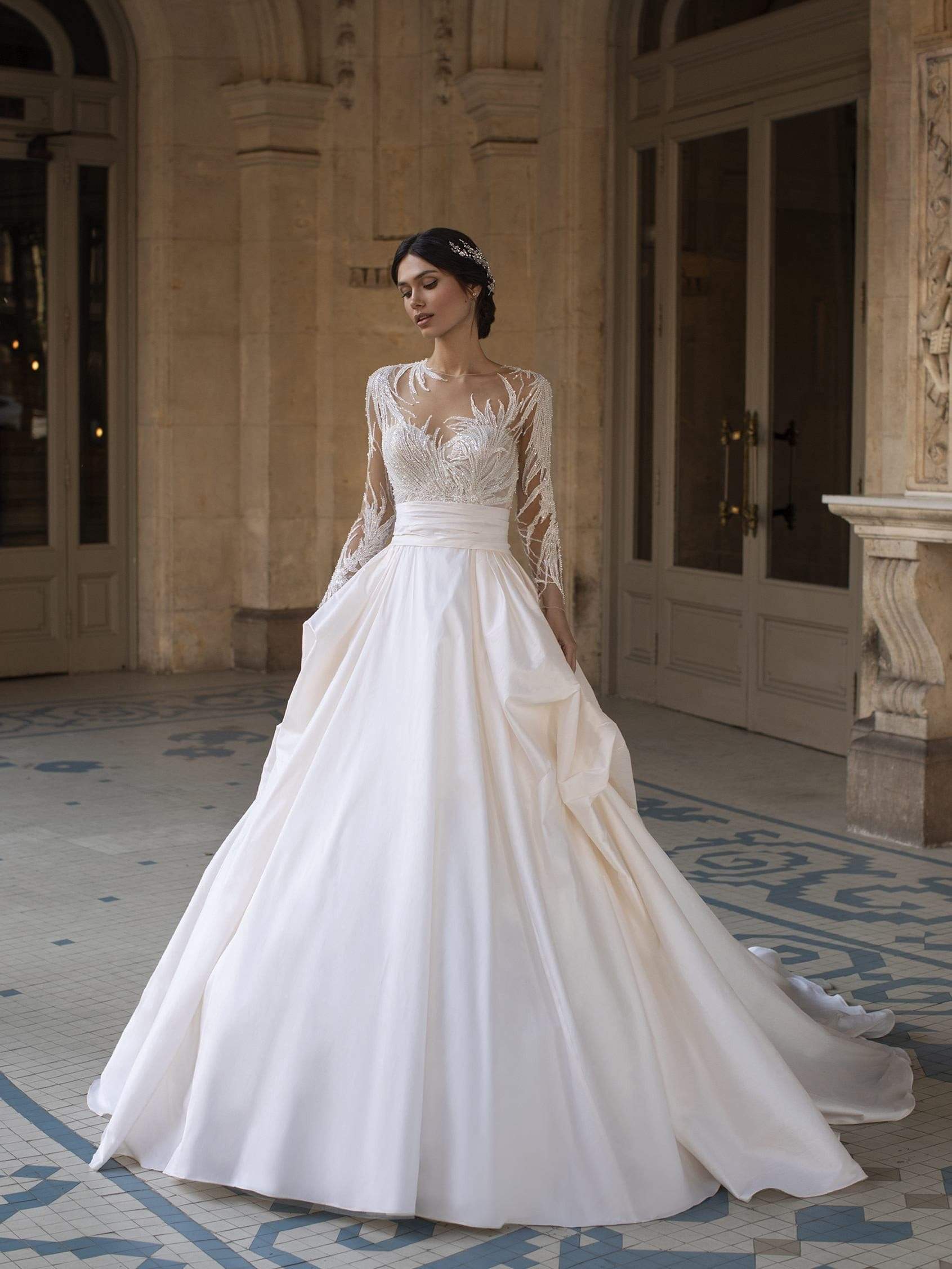 Pronovias Privee Accessories 0 / OFF WHITE/SILVER Pronovias Privee: Alexa Corona