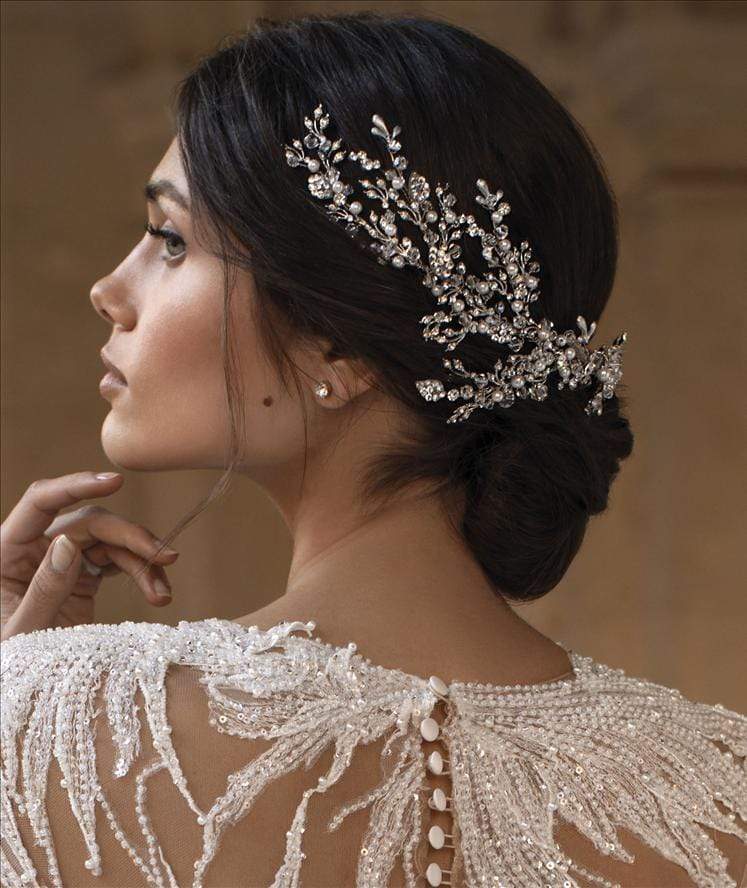 Pronovias Privee Accessories 0 / OFF WHITE/SILVER Pronovias Privee: Alexa Corona