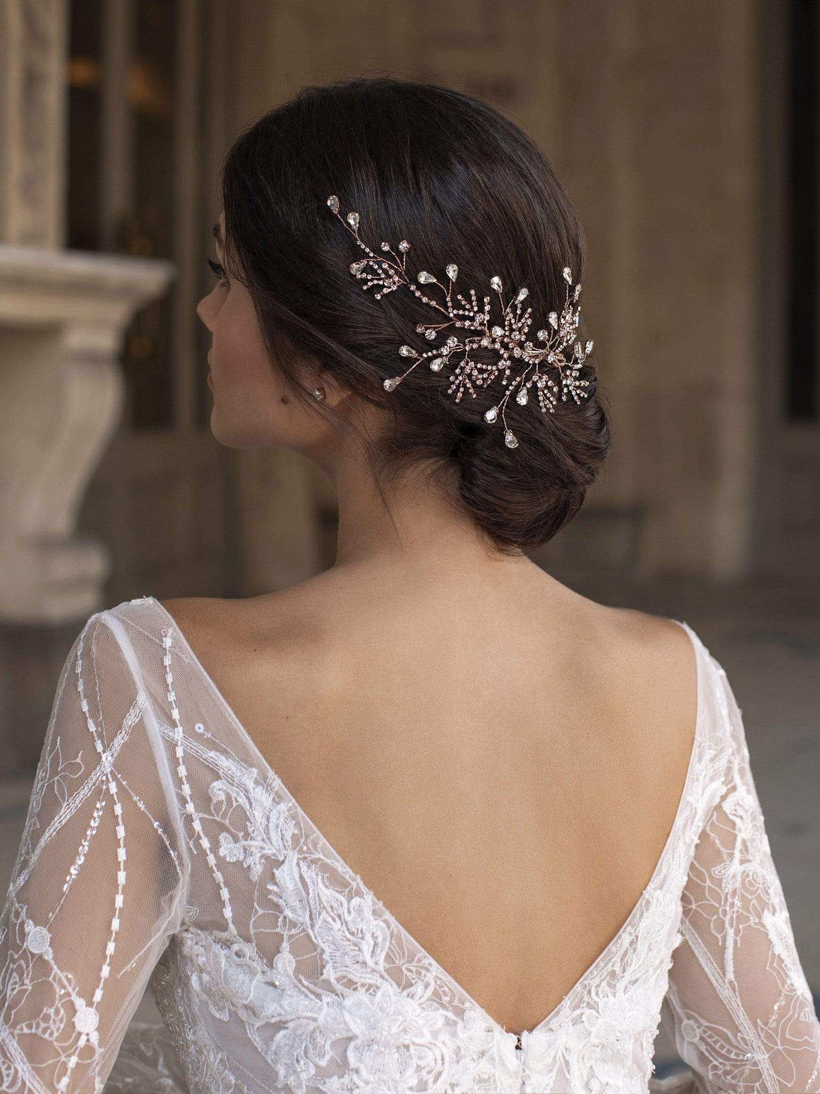 Pronovias Privee Accessories 0 / SILVER Pronovias Privee: Anemone Clip