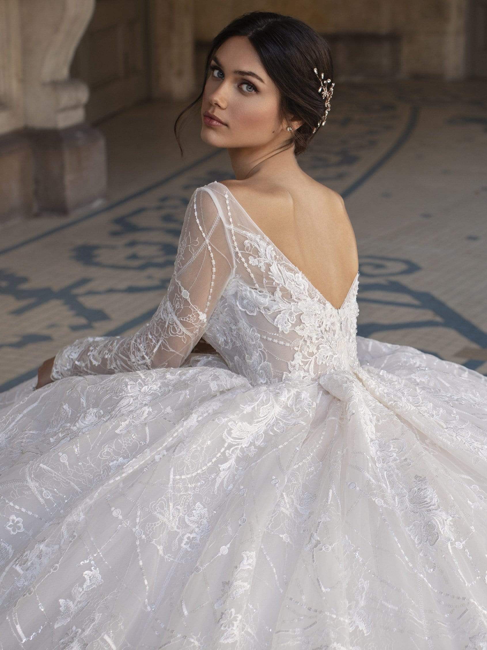 Pronovias Privee Accessories 0 / SILVER Pronovias Privee: Anemone Clip