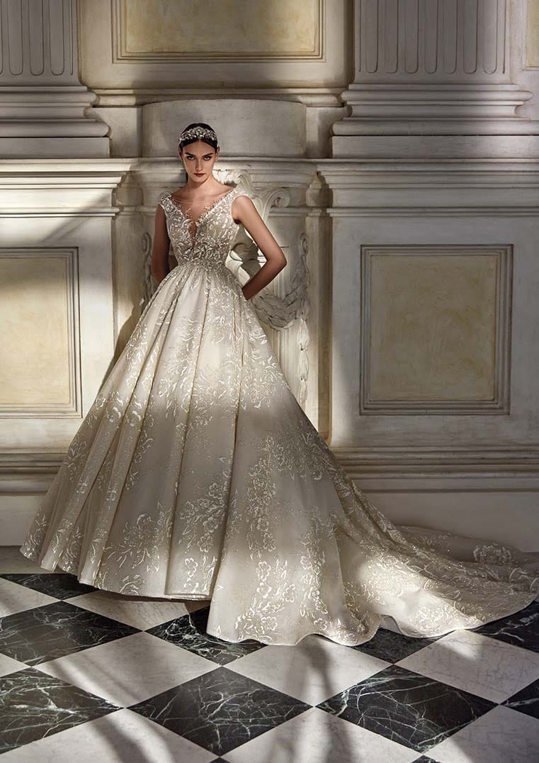 Gold wedding shop gowns for sale