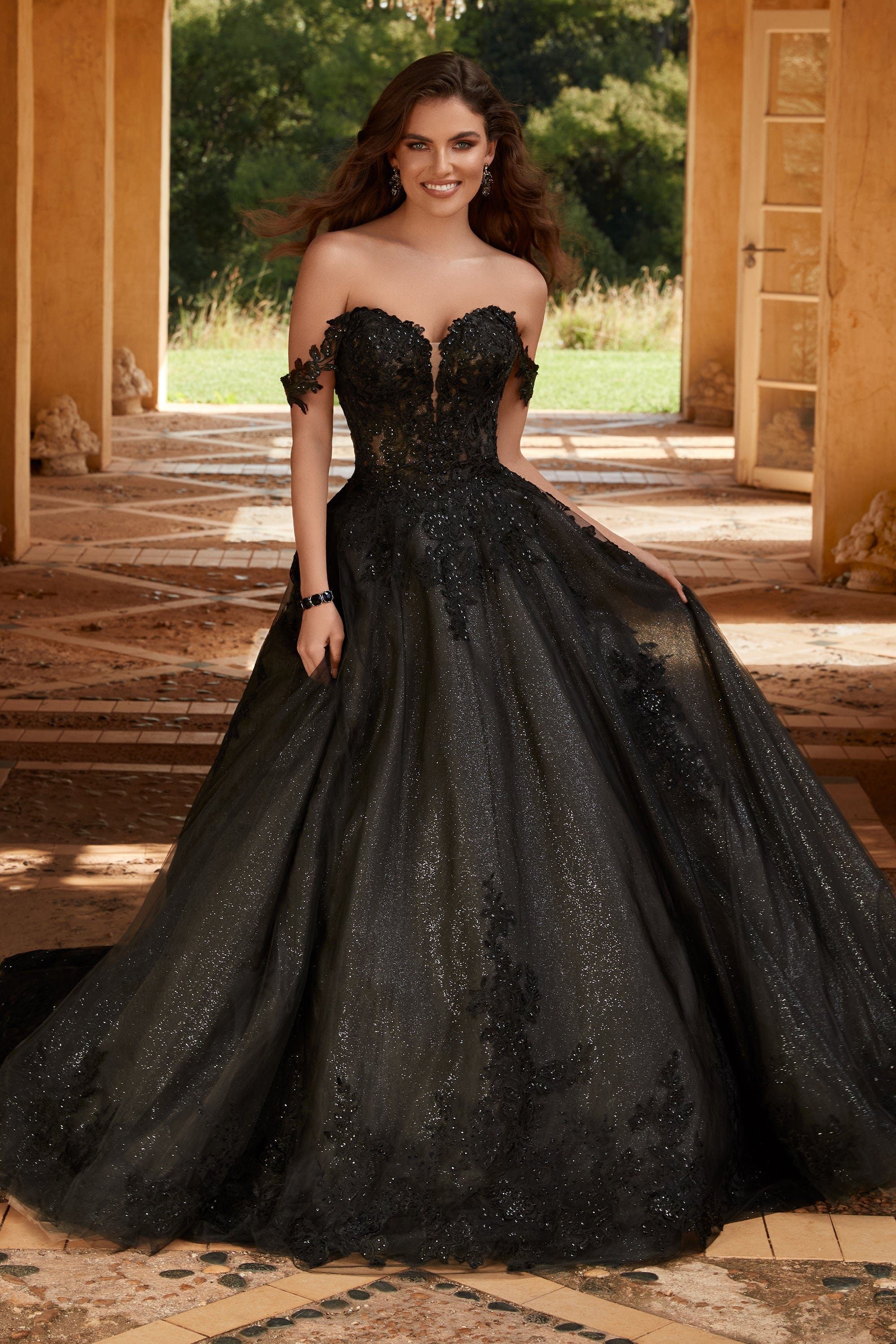 Black gown shop with price