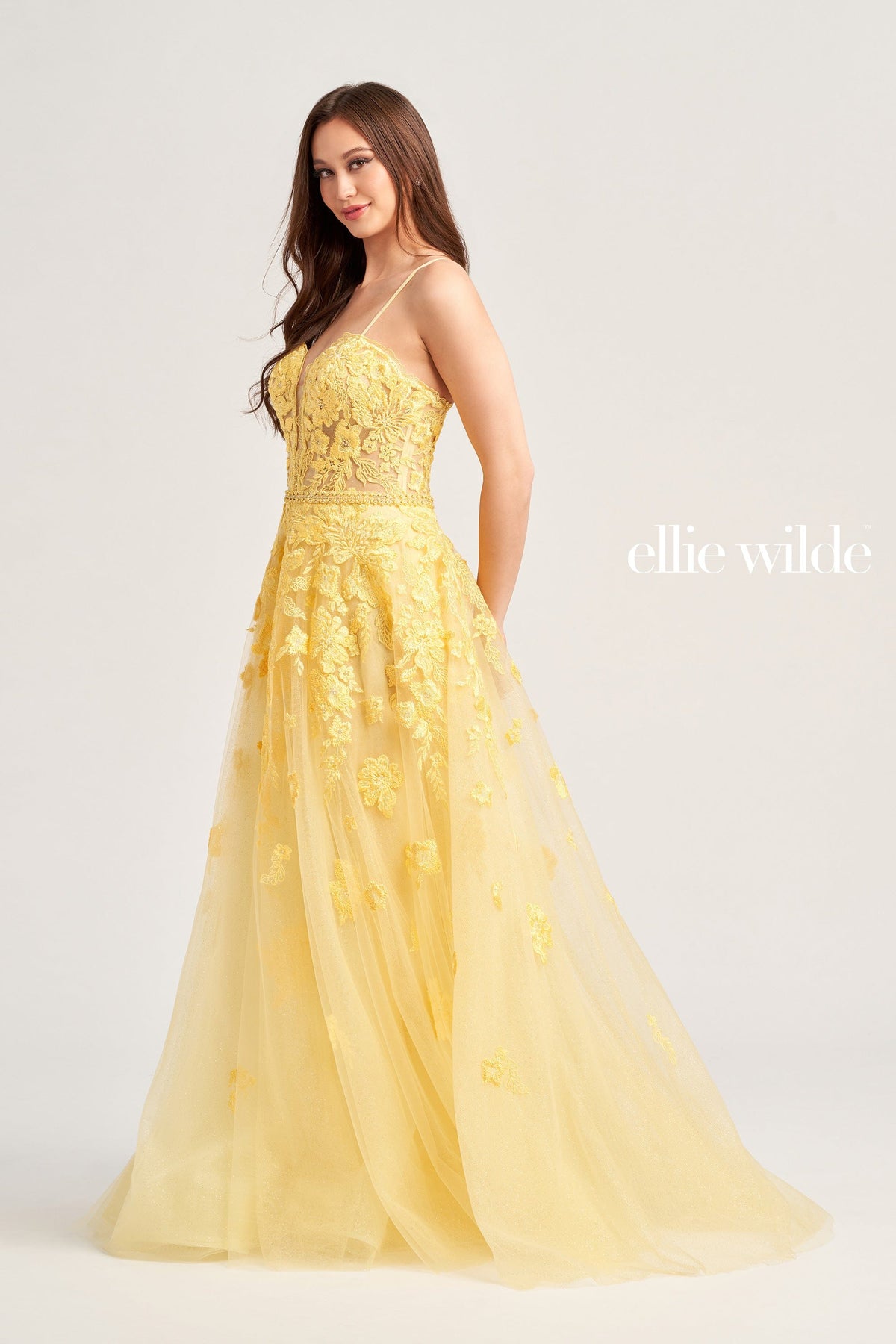 ellie wilde yellow prom dress Wilde: EW35016 adding just the right Size:34 ( for 38-39 inch waist ) +€5 CHANEL Pre-Owned 2004 CC-logo boho wedding dress plus size